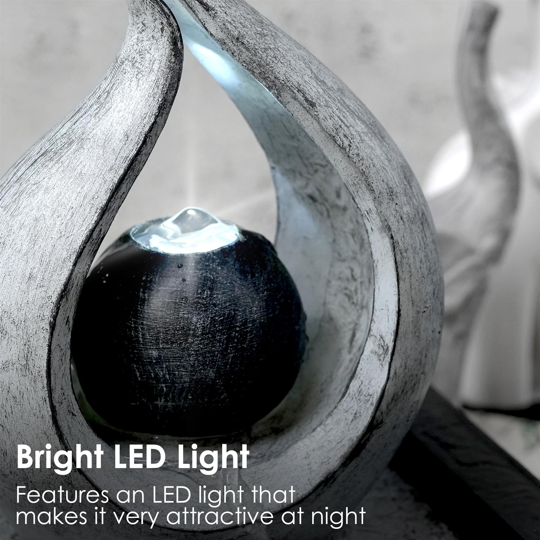 Flame Water Feature Indoor With LED by GEEZY - The Magic Toy Shop