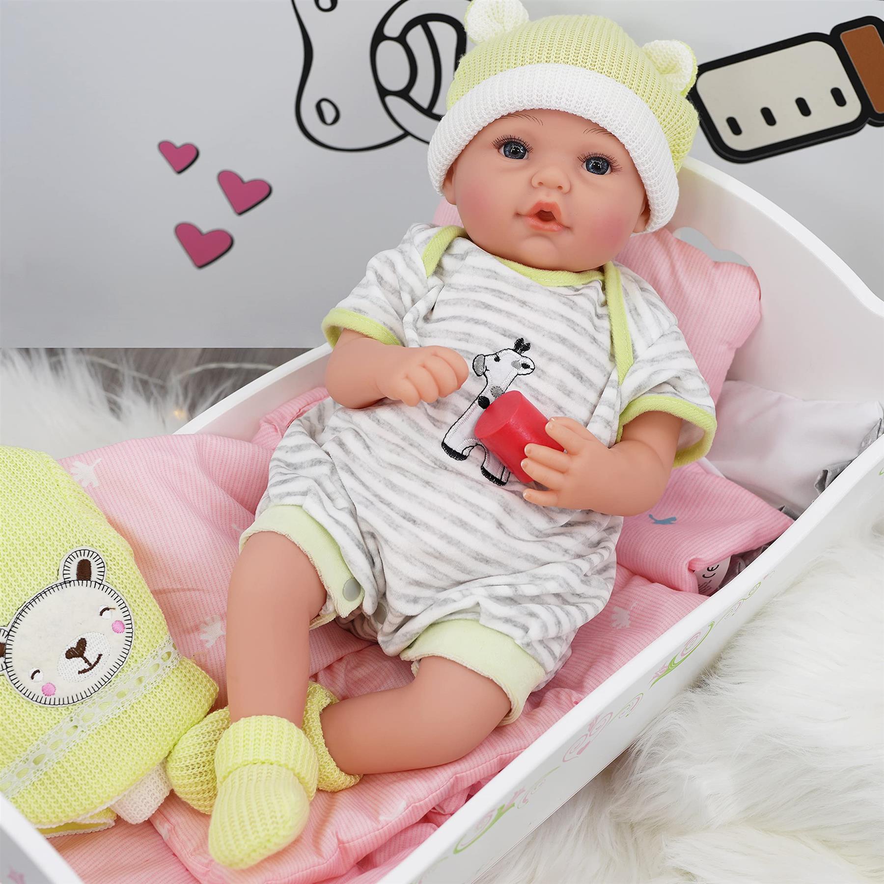 Baby Dolls Wooden Cradle by BiBi Doll - The Magic Toy Shop