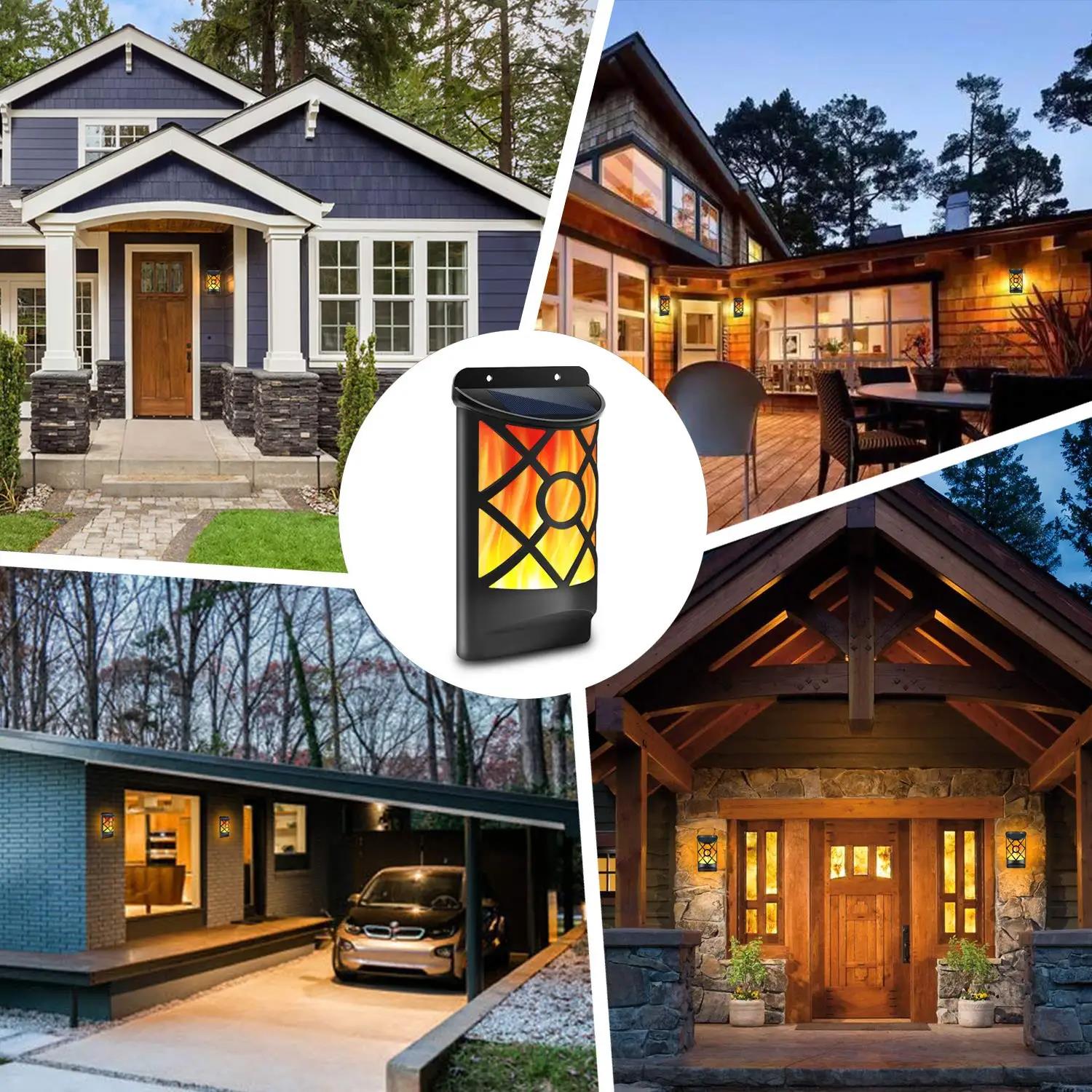 Solar Powered LED Flame Light Wall Mounted by GEEZY - The Magic Toy Shop