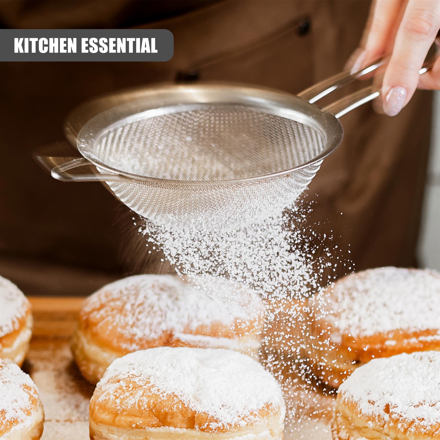 Stainless Steel Sieve Strainers Set of 3 by GEEZY - The Magic Toy Shop