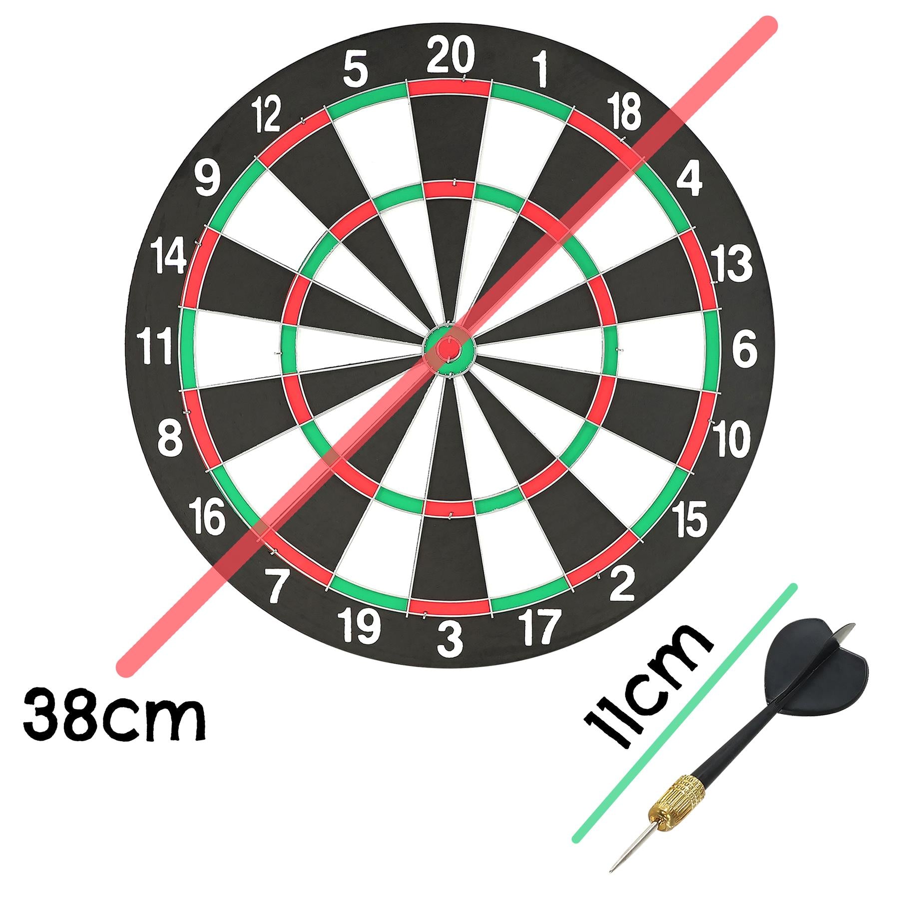 15 Inch Double sided Dartboard by The Magic Toy Shop - The Magic Toy Shop