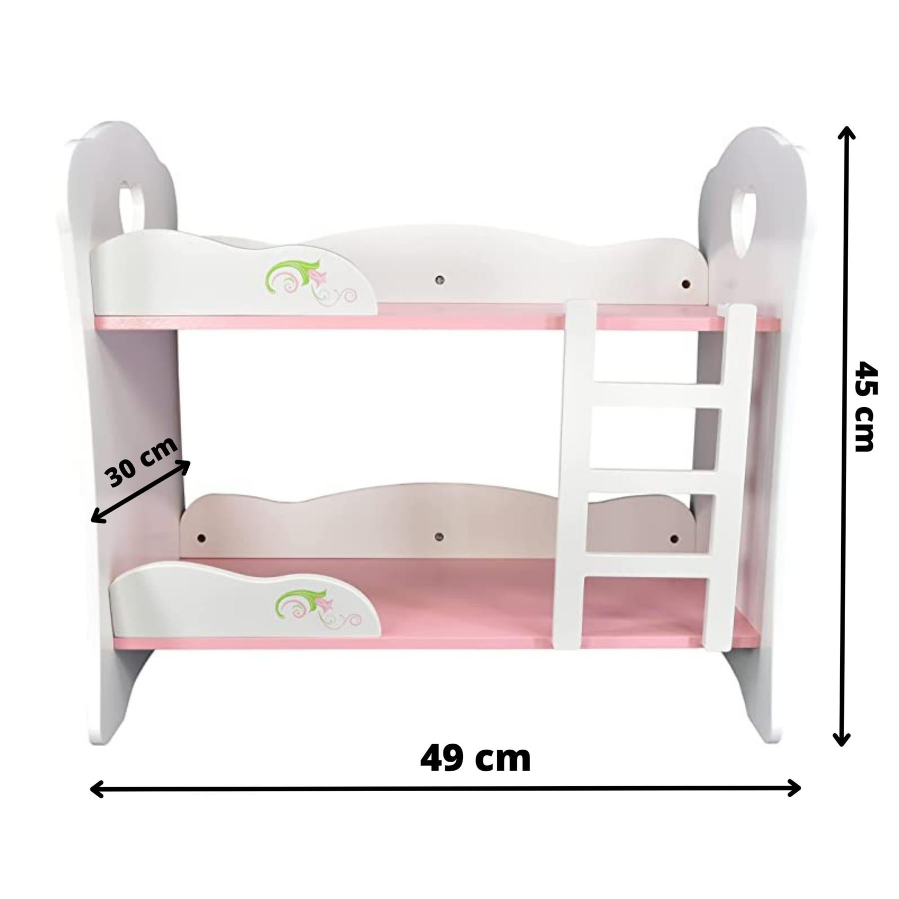 Dolls Wooden Bunk Bed by BiBi Doll - The Magic Toy Shop