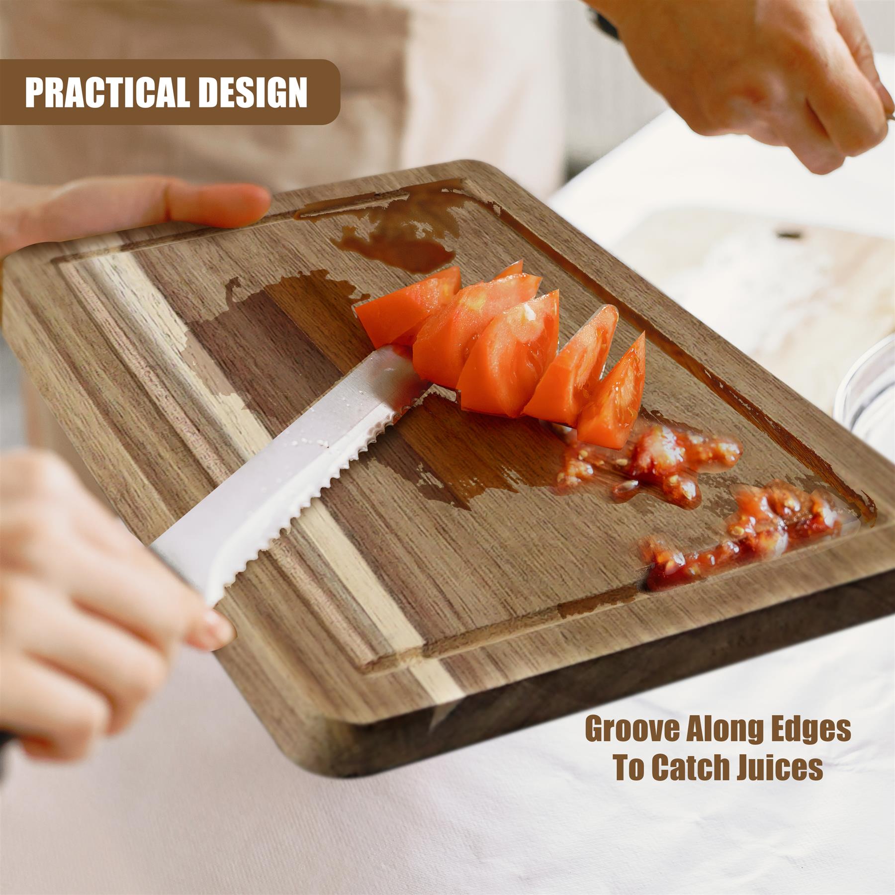 Acacia Chopping Board 28x20cm by GEEZY - The Magic Toy Shop