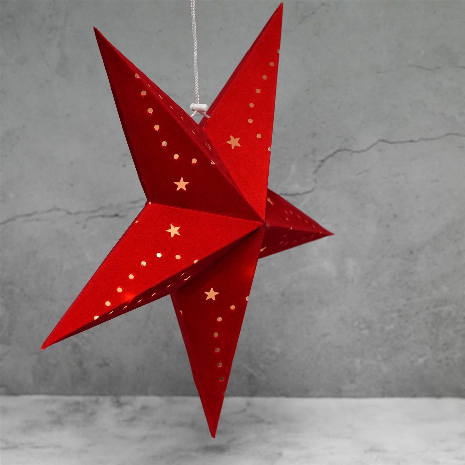 45 cm Red Velvet Star by Geezy - The Magic Toy Shop