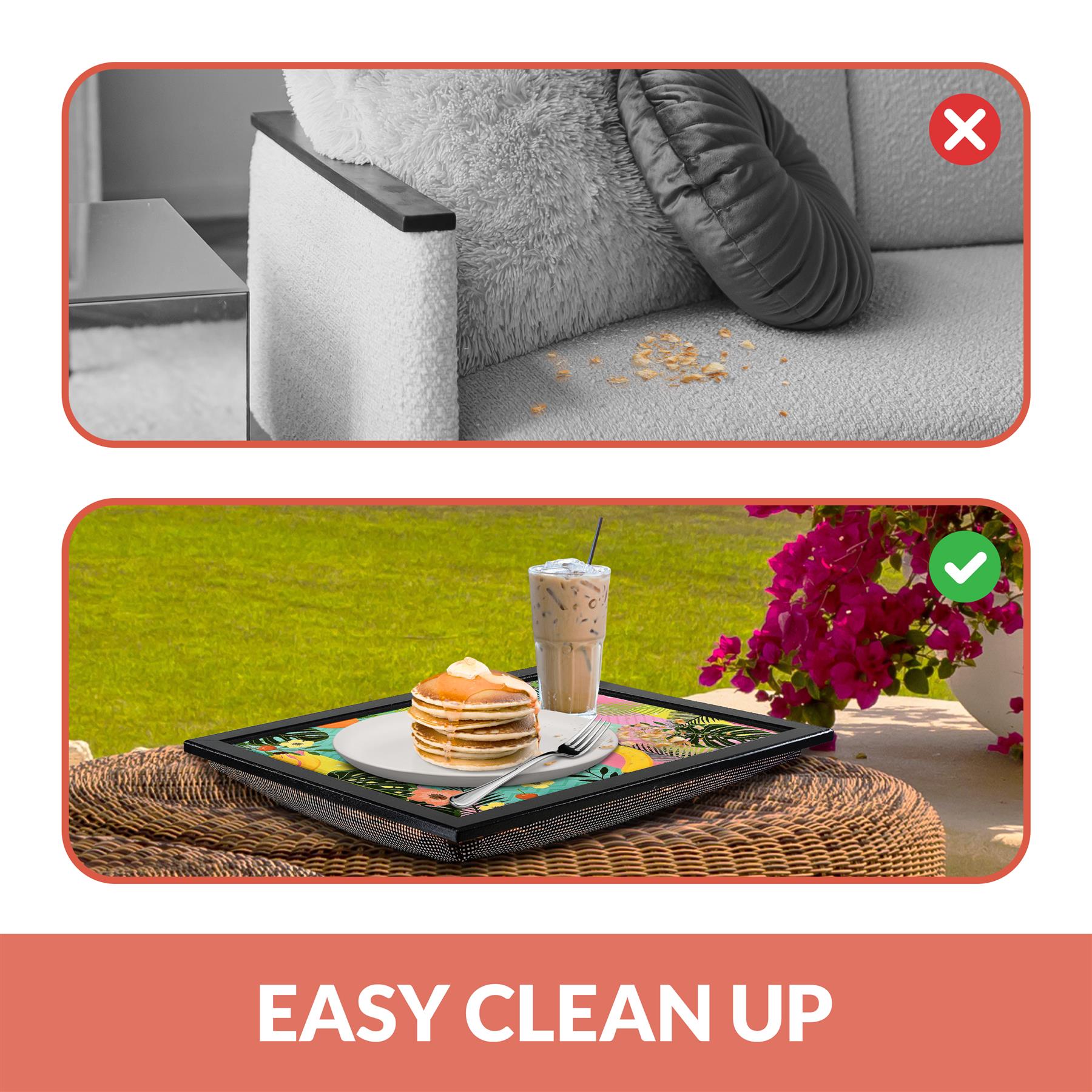 Tropical Fruit Lap Tray With Bean Bag Cushion by Geezy - The Magic Toy Shop