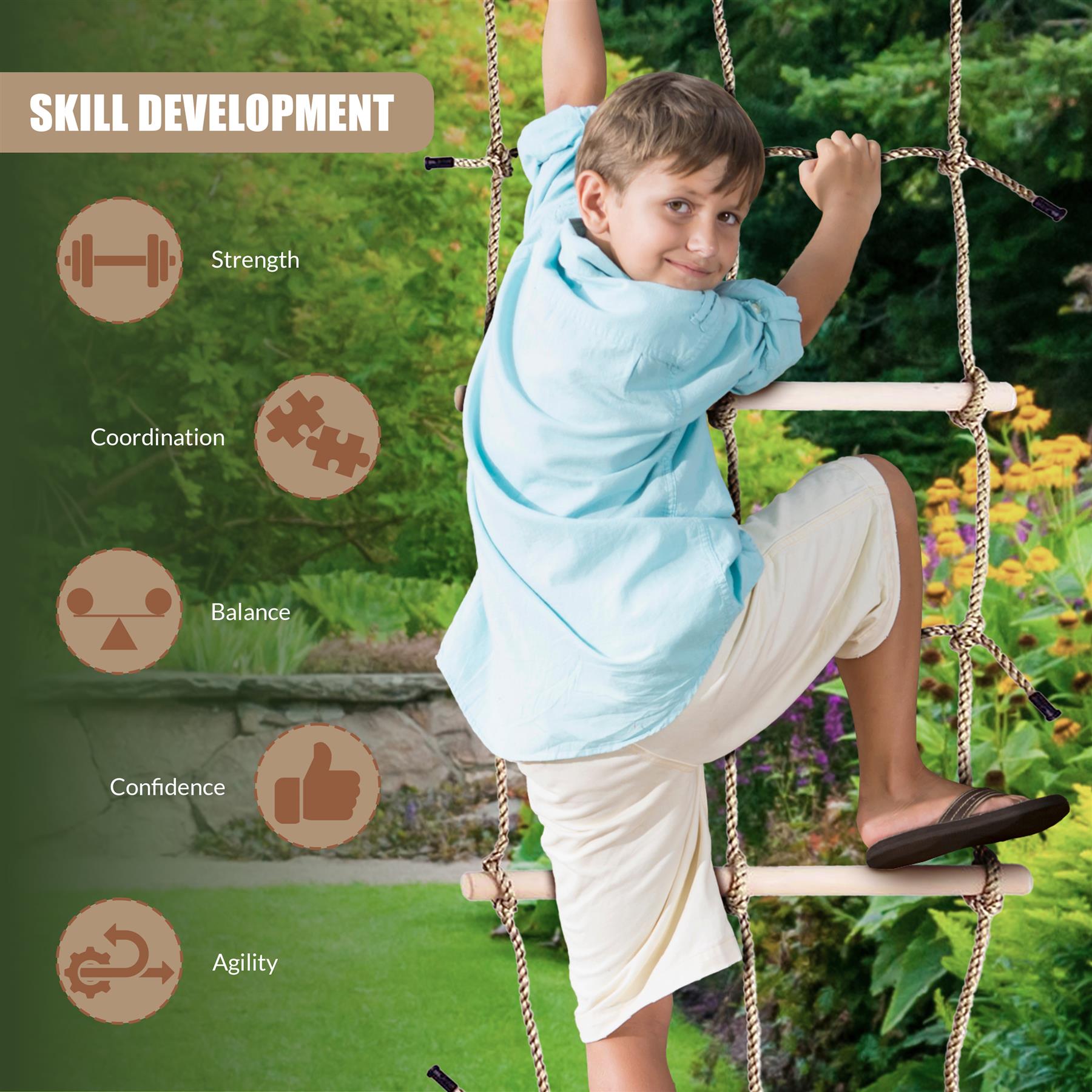 Climbing Net for Kids by The Magic Toy Shop - The Magic Toy Shop