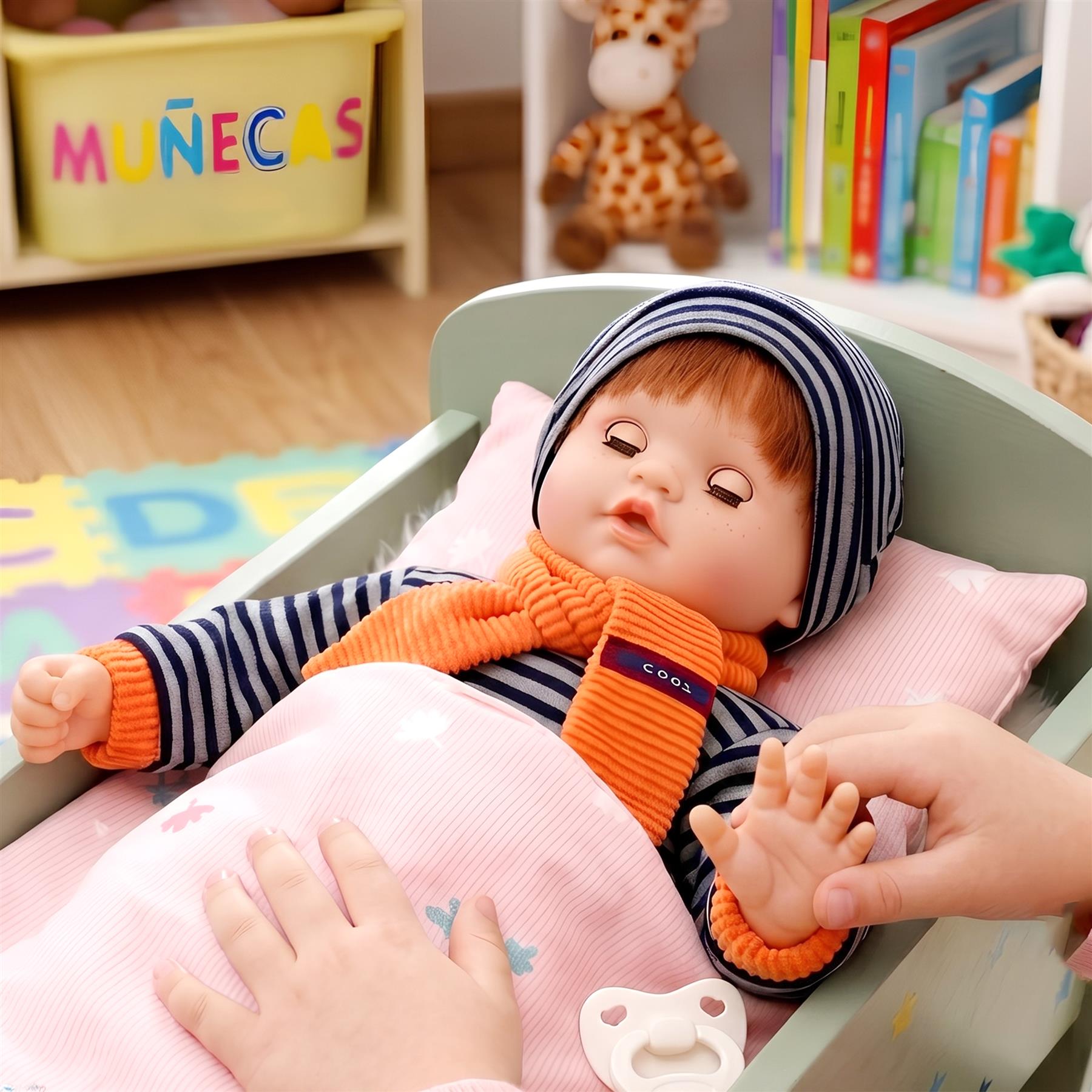 BiBi Sleeping Ginger Boy Doll (45 cm / 18")