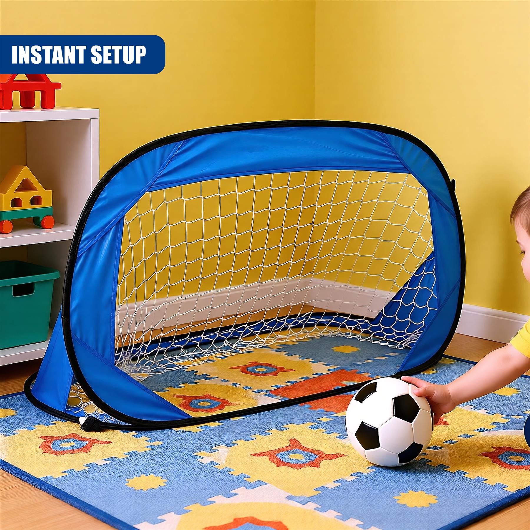 Pop Up Football Goal Indoor/Outdoor Soccer Goal