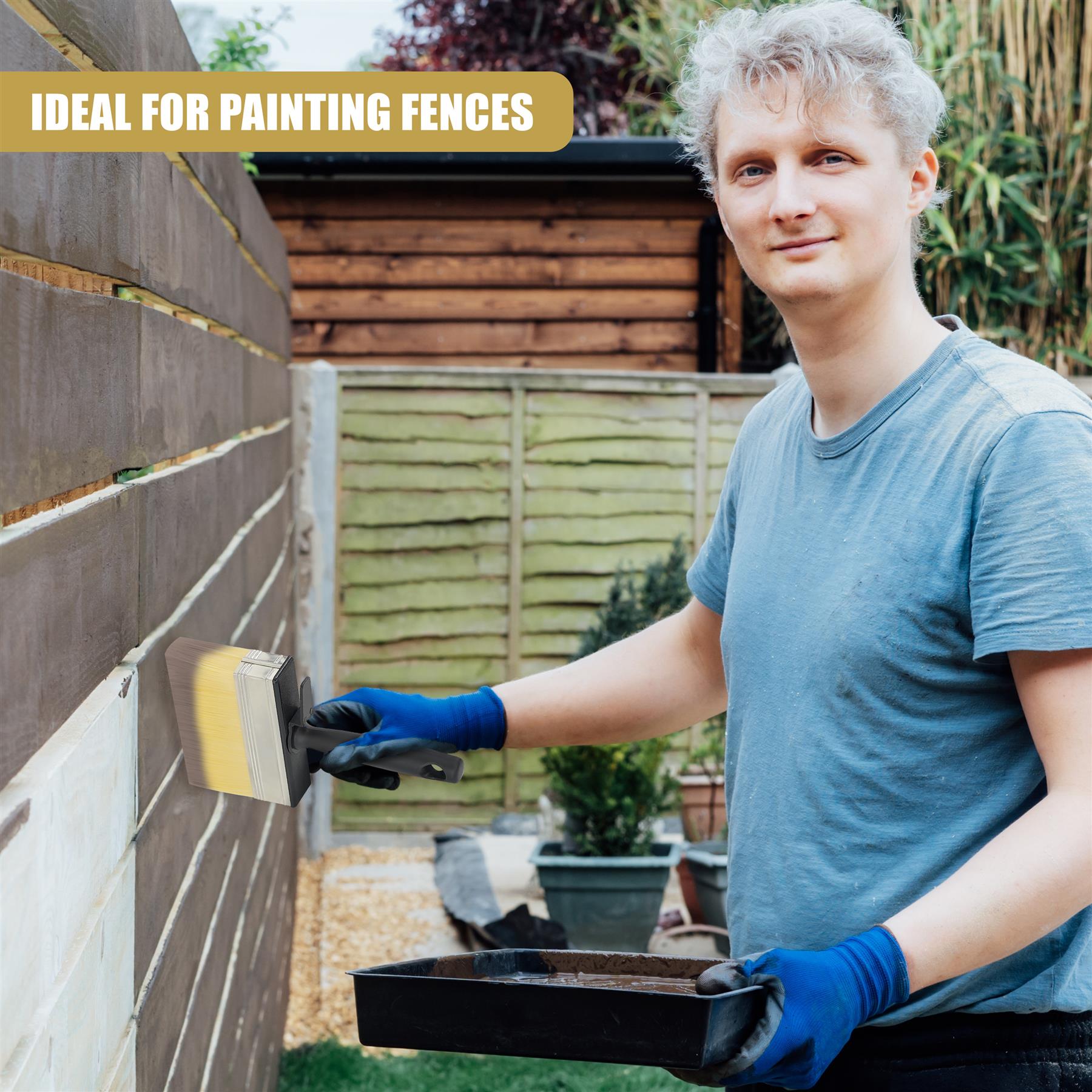 Shed & Fence Paint Brush With a Clip by GEEZY - The Magic Toy Shop