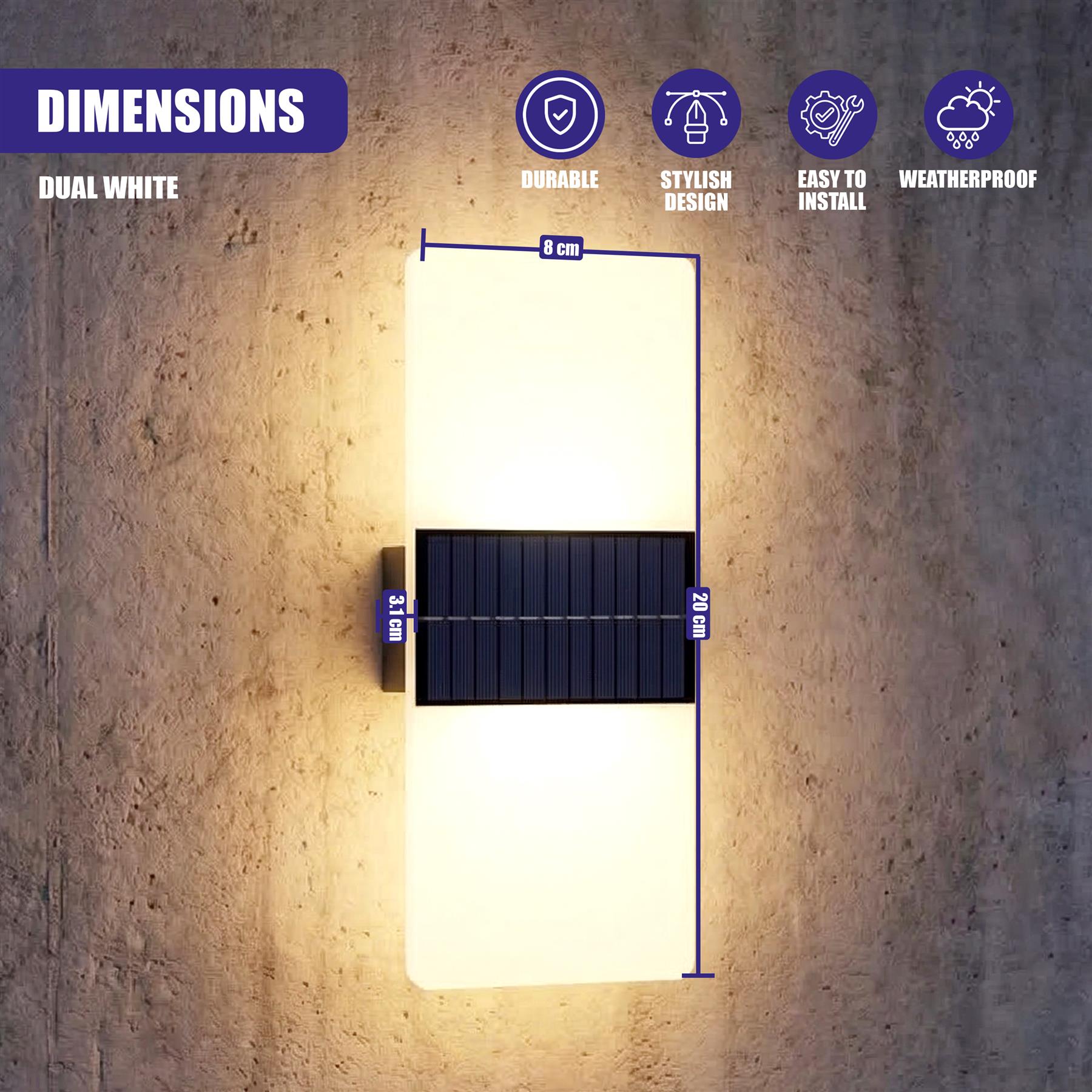 Acrylic Solar Wall Lights