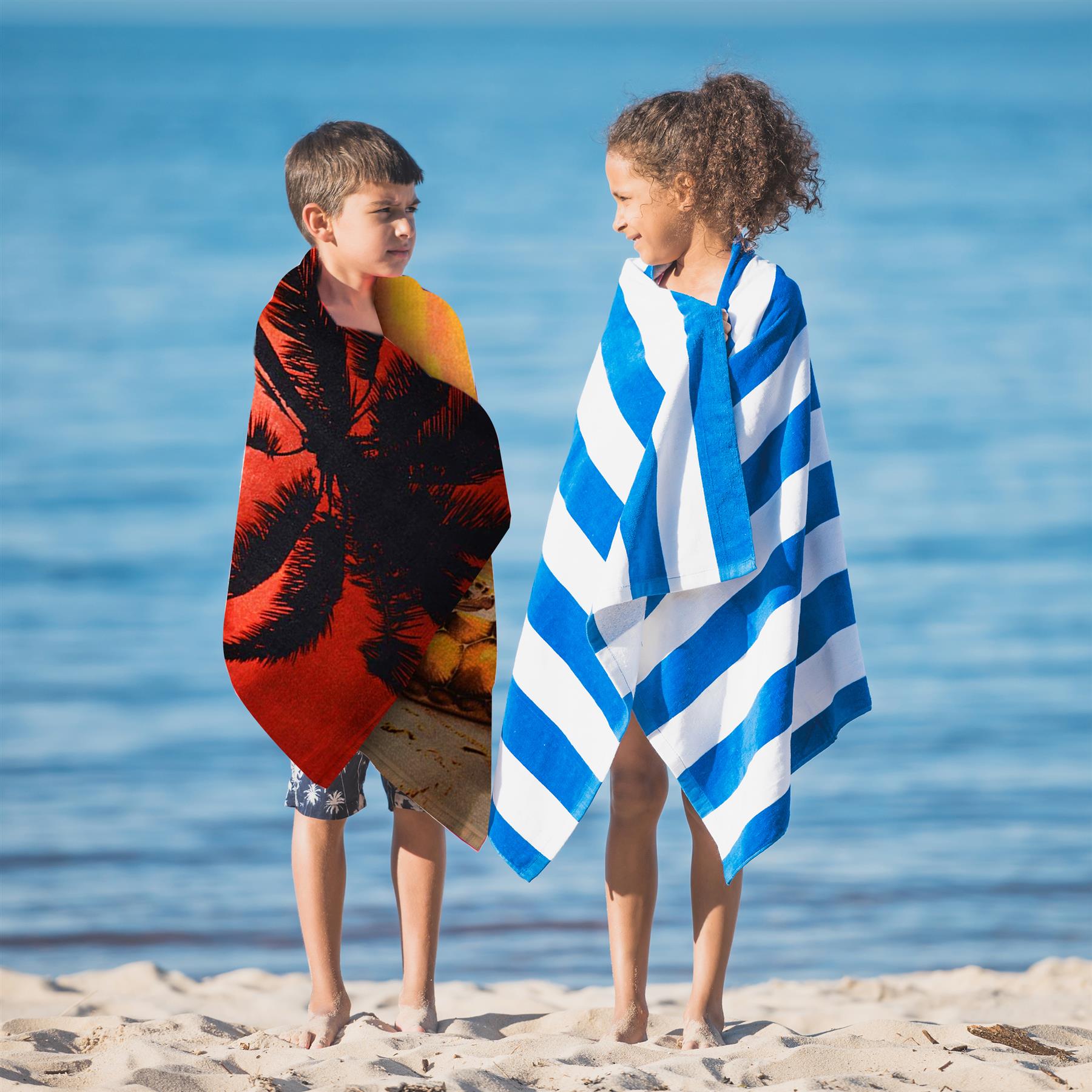 Sunset Turtles Design Large Towel by Geezy - The Magic Toy Shop