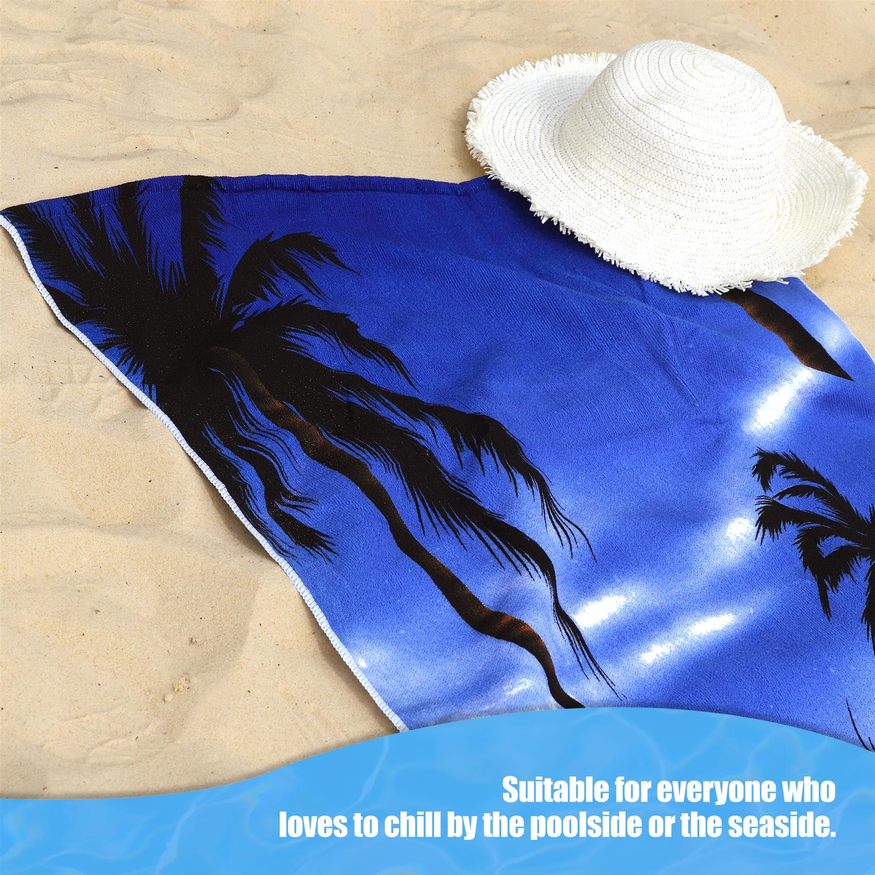 Beach Bath Towel Sunrise Design Microfibre Towel by GEEZY - The Magic Toy Shop