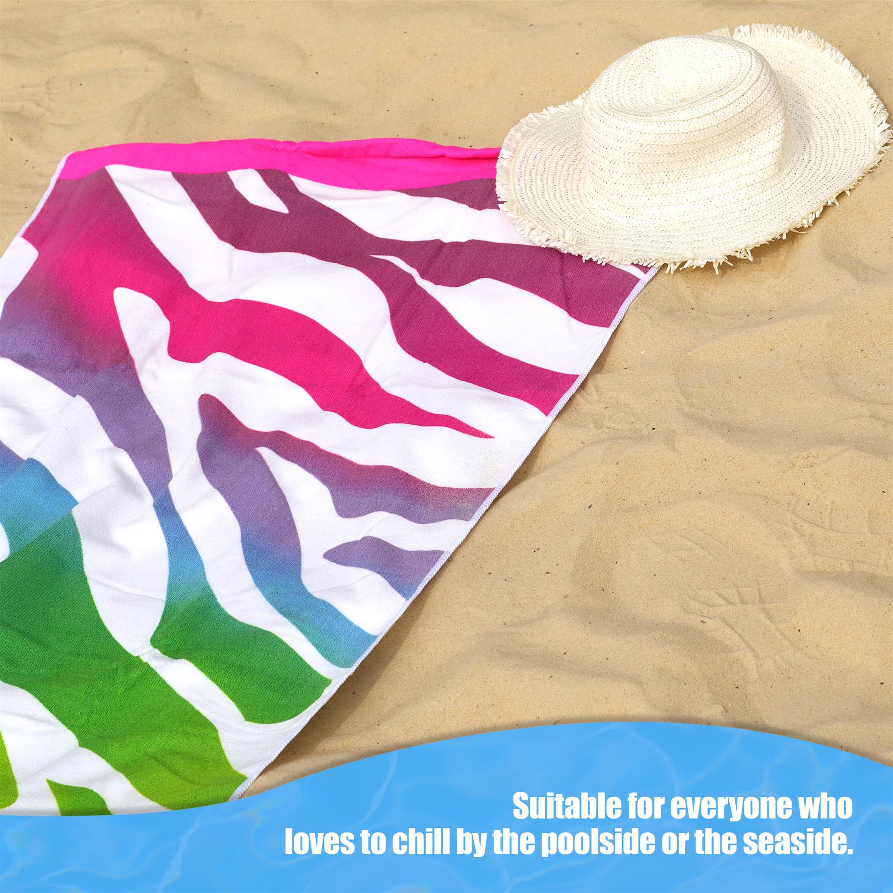 Beach Bath Towel Hawaii Design Microfibre Towel by GEEZY - The Magic Toy Shop