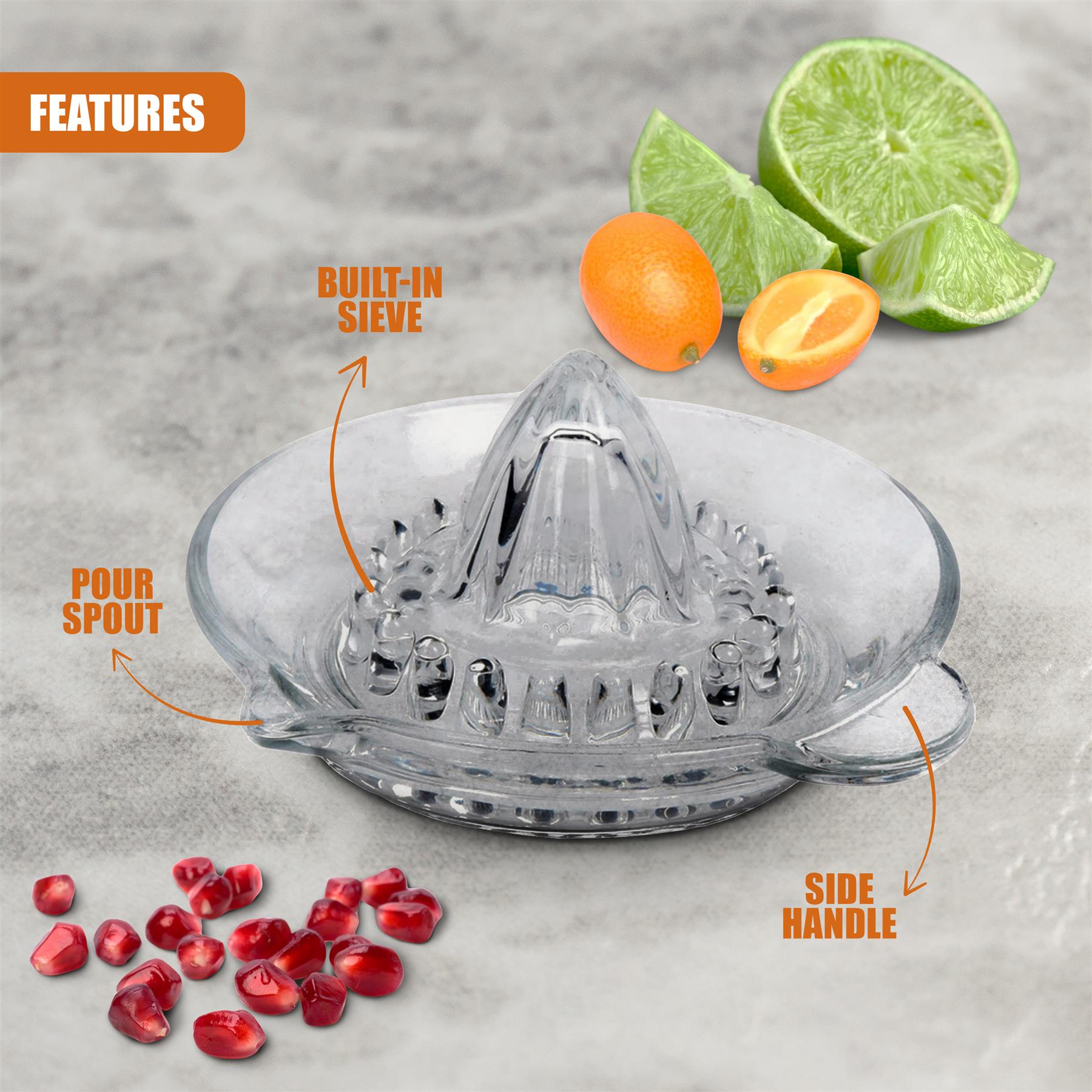 Glass Citrus Juicer by GEEZY - The Magic Toy Shop
