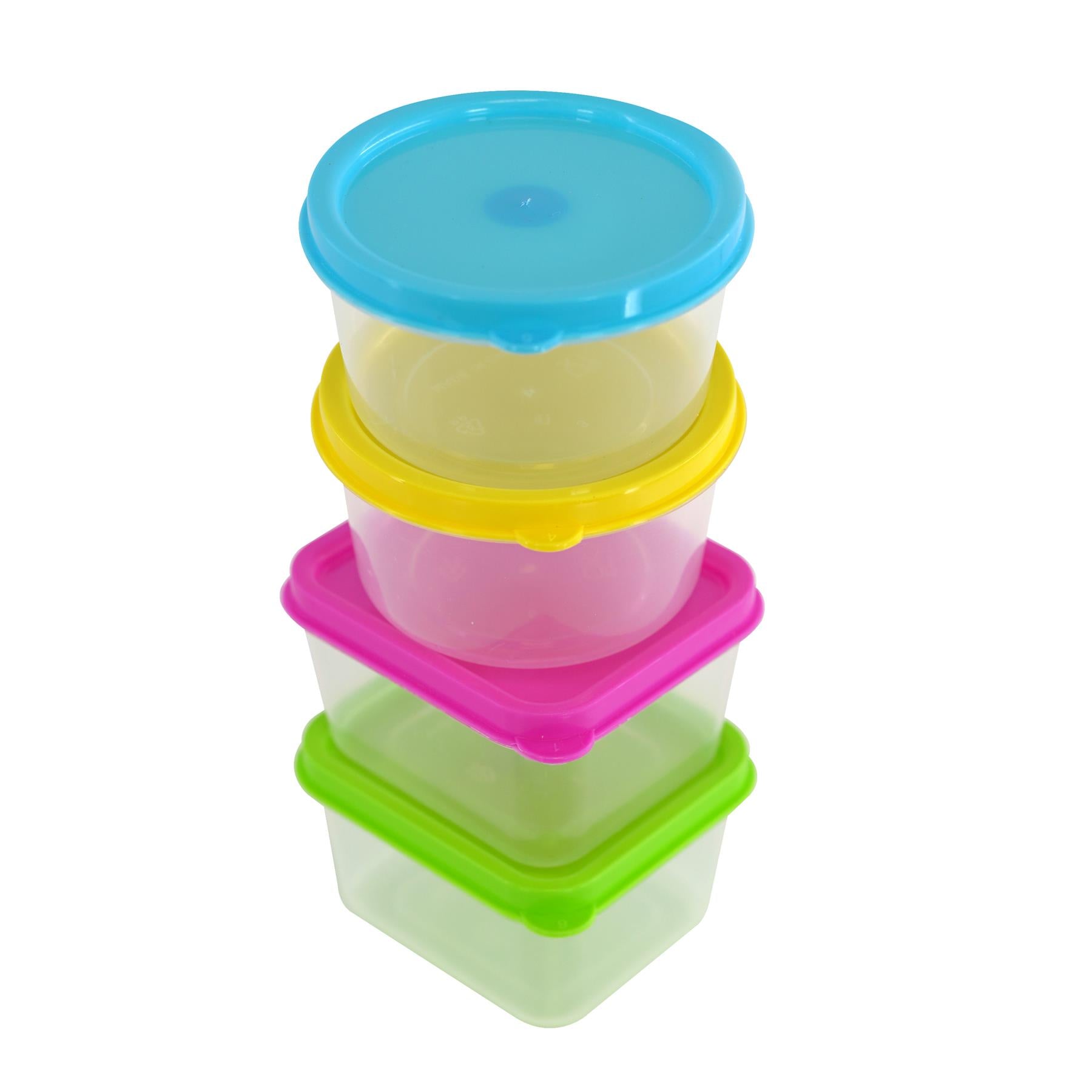 Set of 4 Mini Food Storage Containers with Lids by GEEZY - The Magic Toy Shop