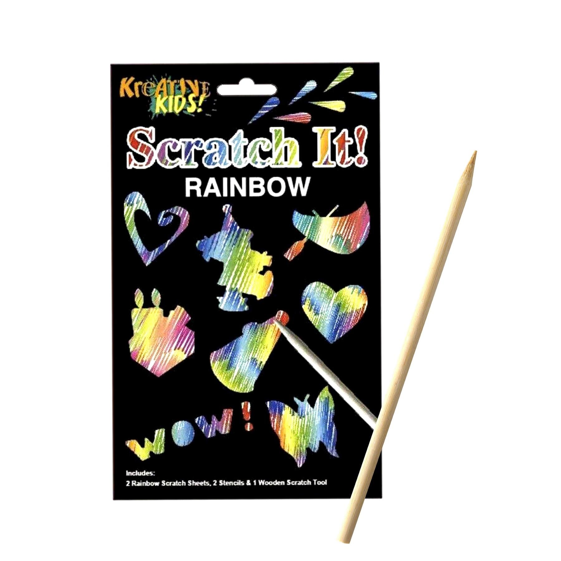 Magic Rainbow Scratch Paper Art Kit for Kids by The Magic Toy Shop - The Magic Toy Shop