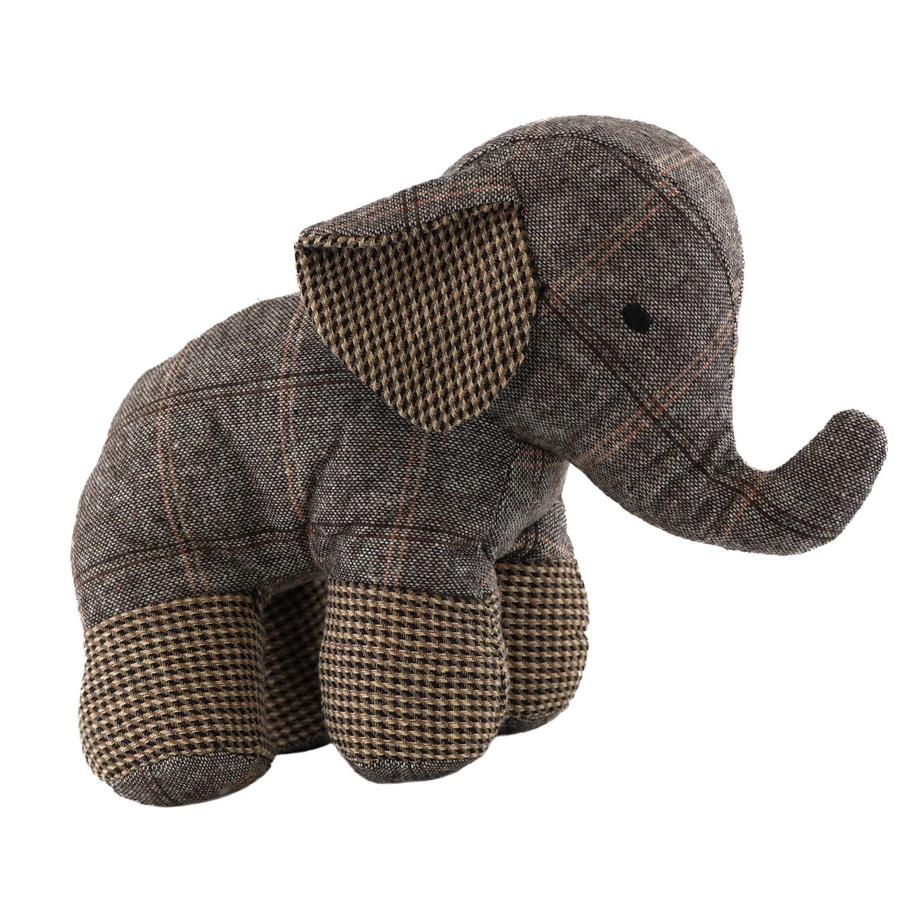 Tartan Elephant Door Stops by The Magic Toy Shop - The Magic Toy Shop