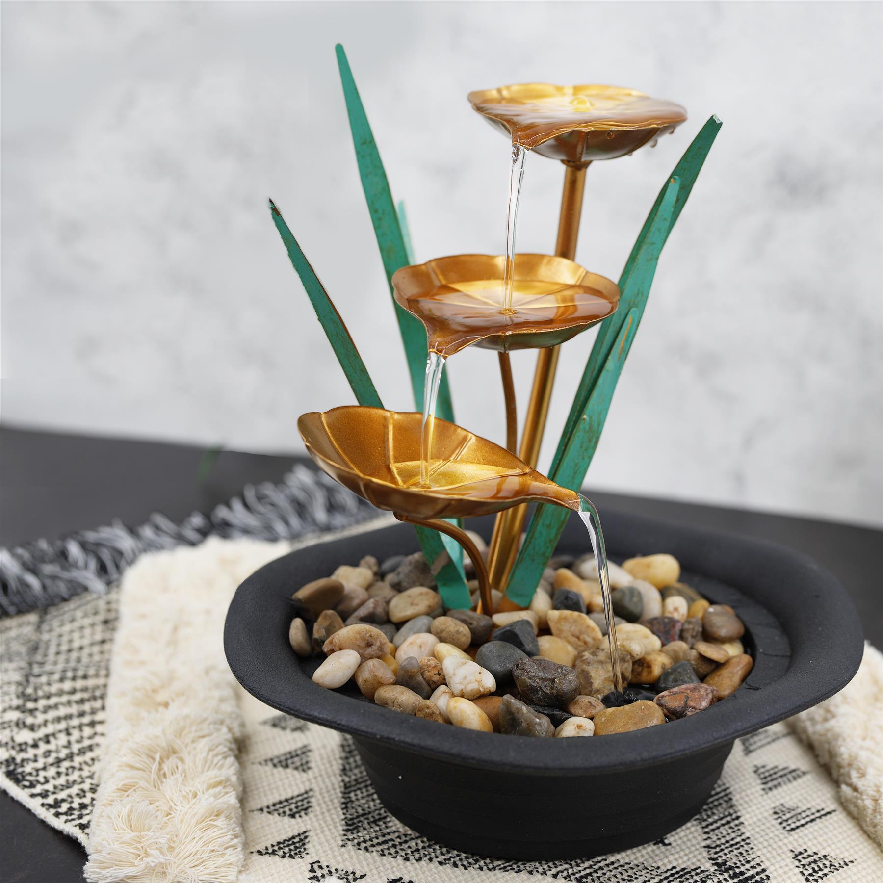 Lotus Water Feature Indoor With LED by GEEZY - The Magic Toy Shop