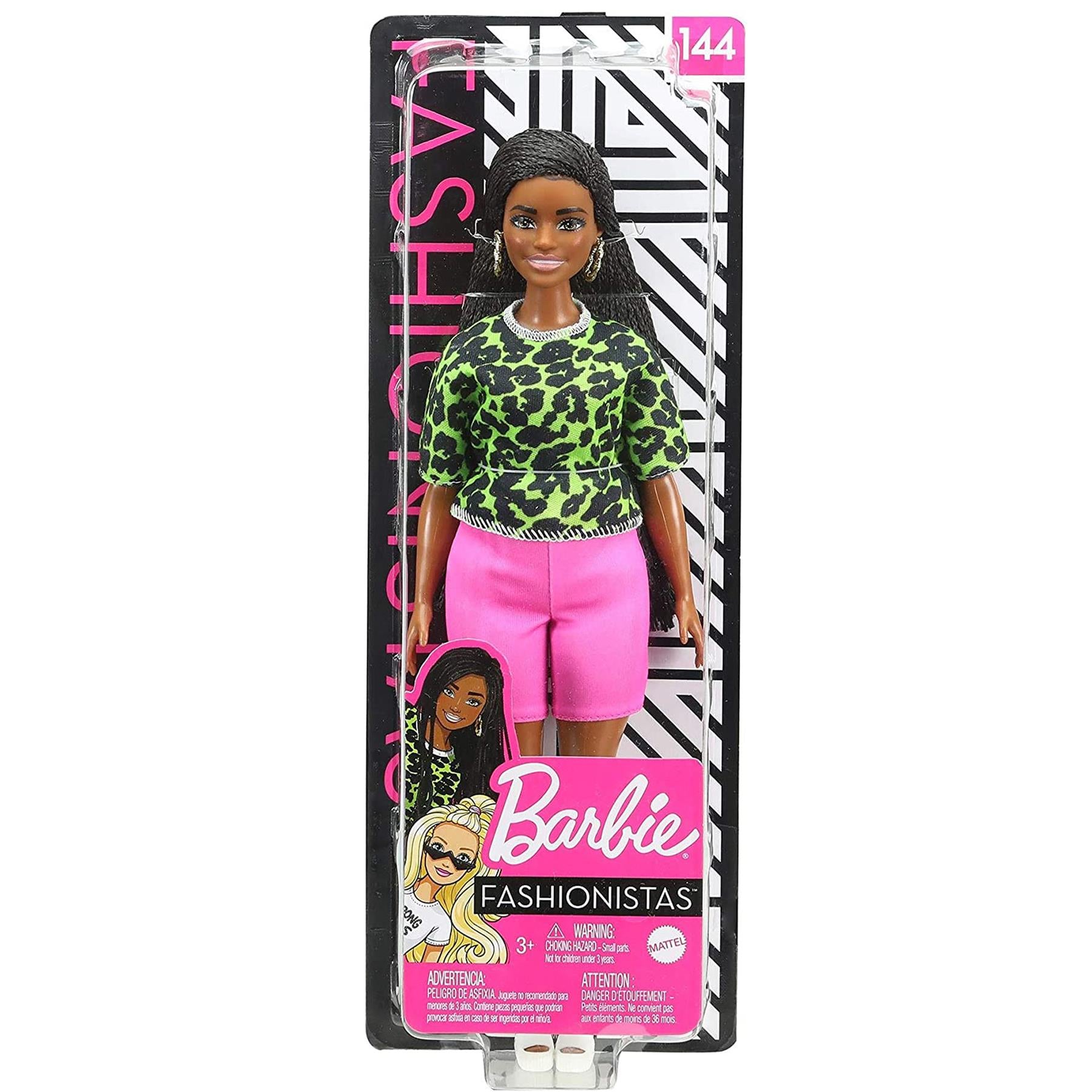 Barbie Fashionistas in Animal-Print Top by Barbie - The Magic Toy Shop