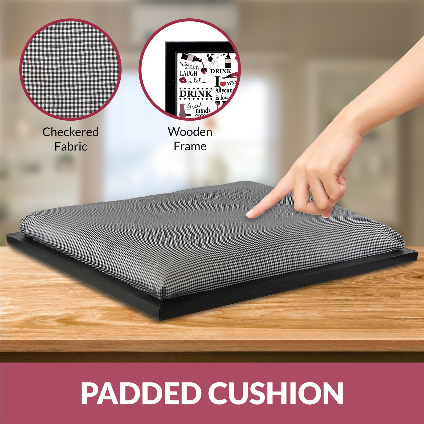 Wine Design Tray With Bean Bag Cushion by Geezy - The Magic Toy Shop