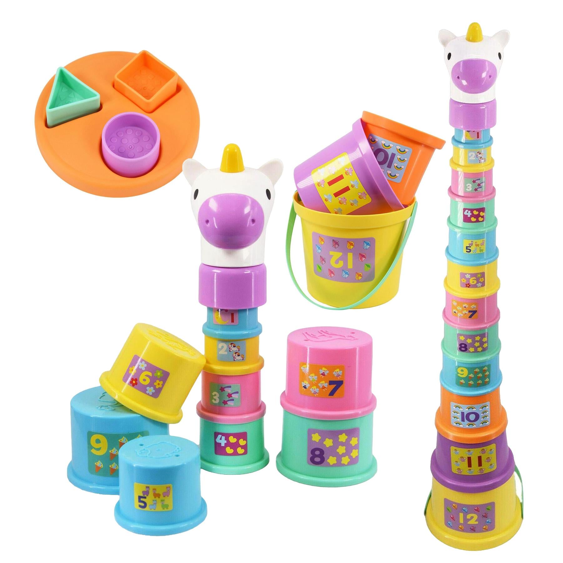 Poppy The Unicorn Stacking Cups