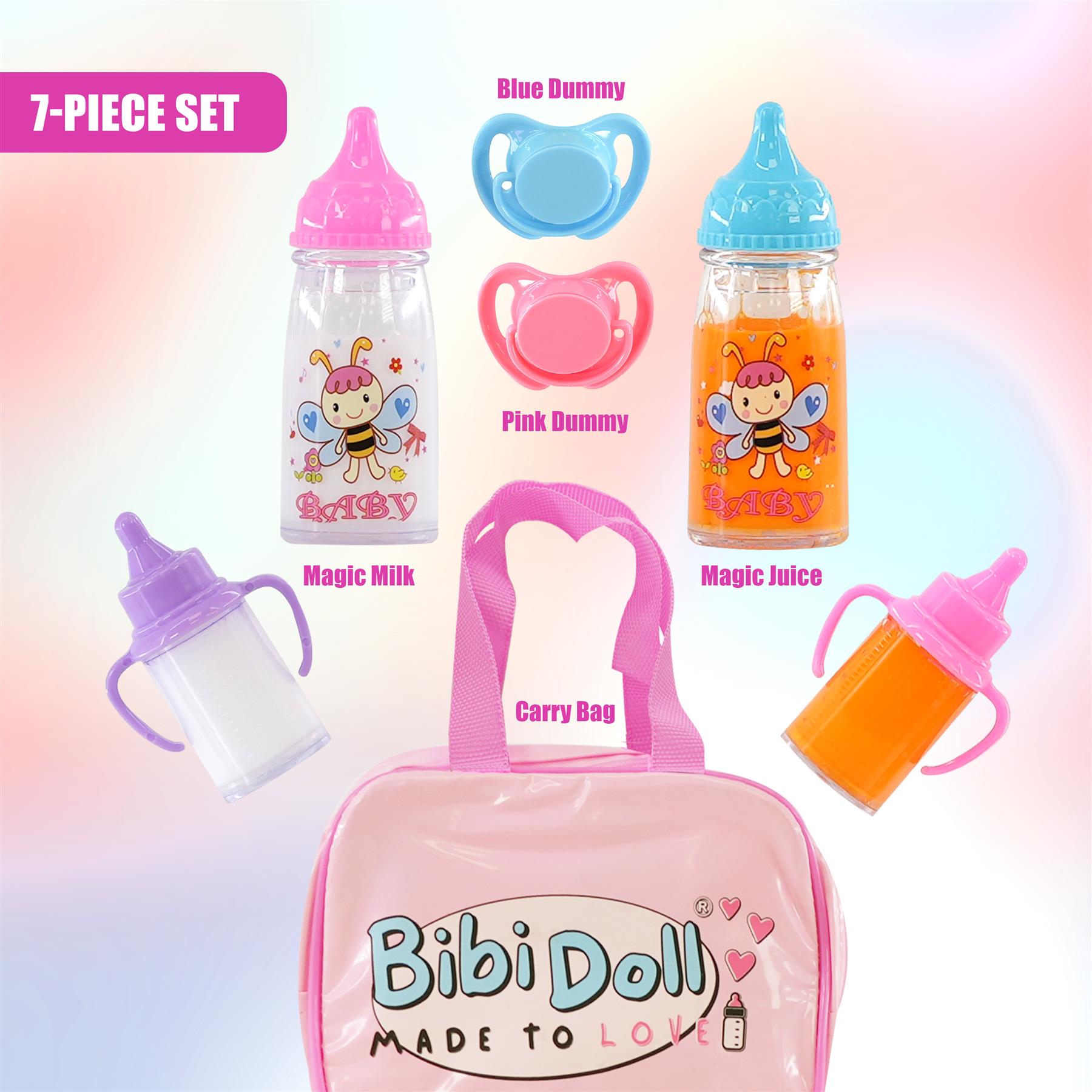 BiBi Doll 7-in-1 Baby Doll Accessories Set by BiBi Doll - The Magic Toy Shop