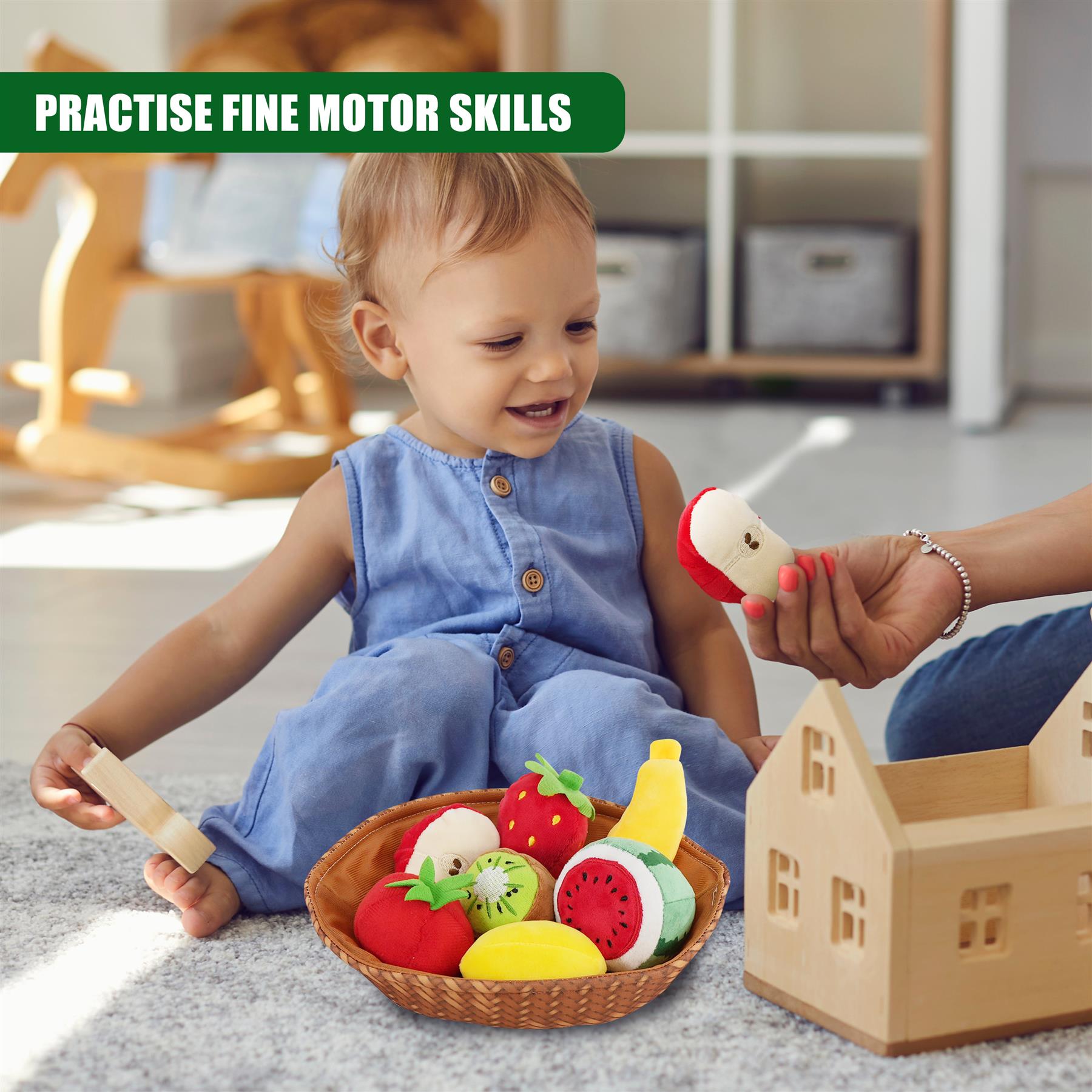 Fabric Fruit Basket Toy Set by The Magic Toy Shop - The Magic Toy Shop