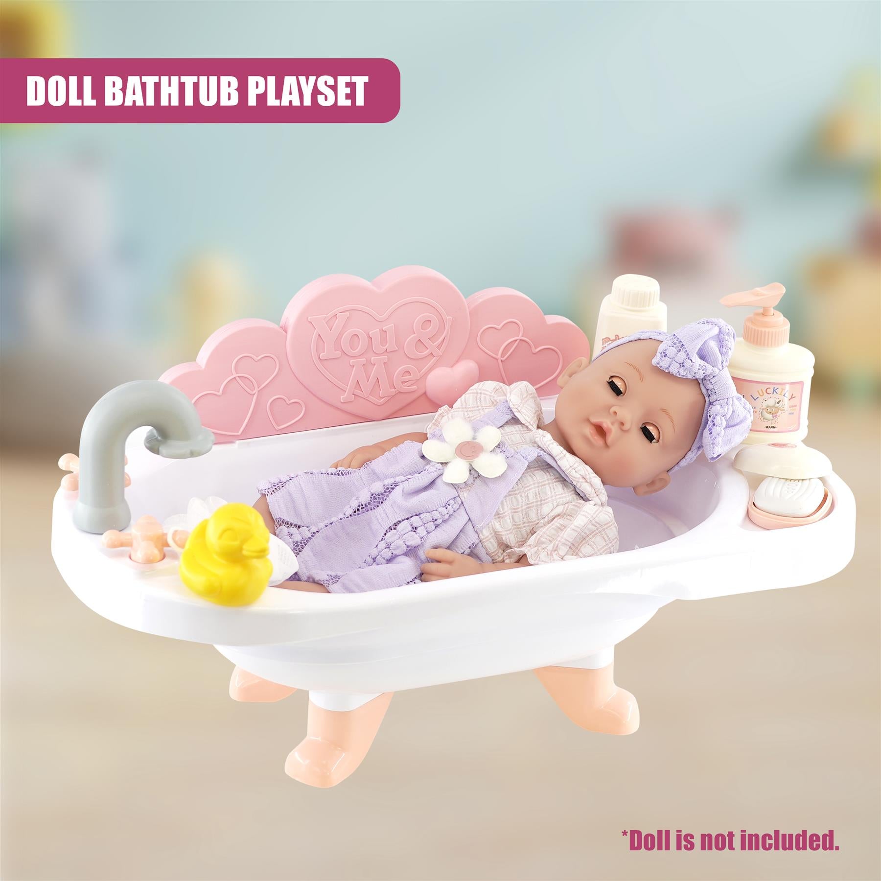 Doll Bath set with Accessories by BiBi Doll - The Magic Toy Shop
