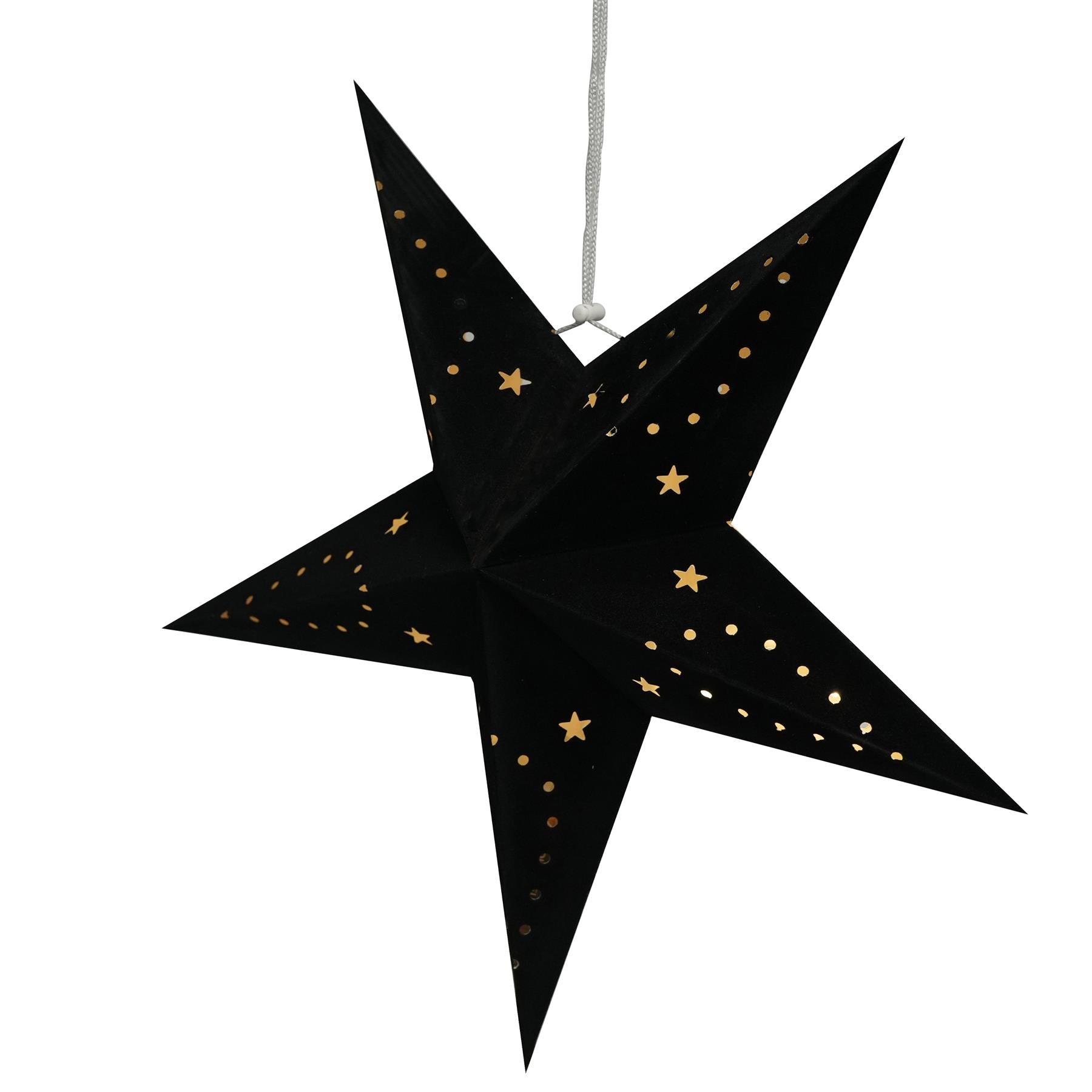 45 cm Black Velvet Star by Geezy - The Magic Toy Shop
