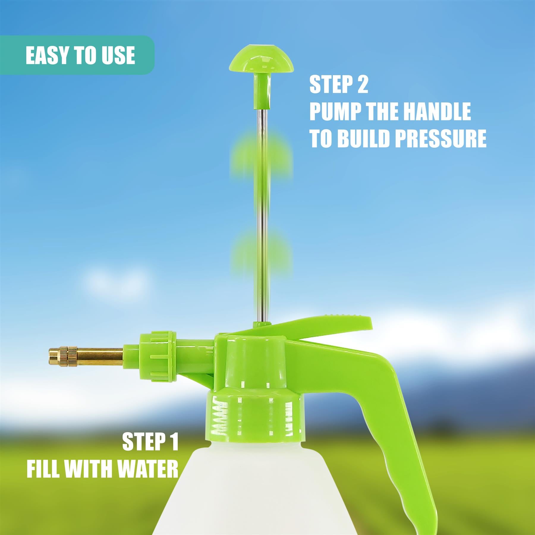 2L Garden Pressure Spray Bottle Plant Water Spray by GEEZY - The Magic Toy Shop