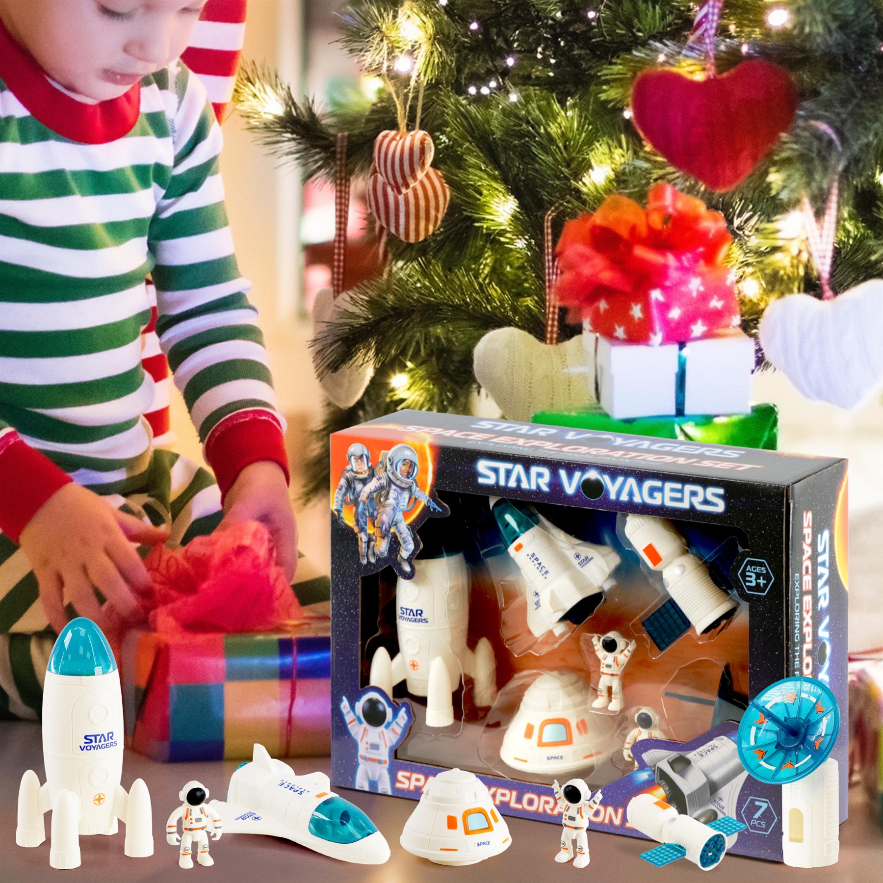 Space Exploration Set for Kids 7 Pcs by The Magic Toy Shop - The Magic Toy Shop