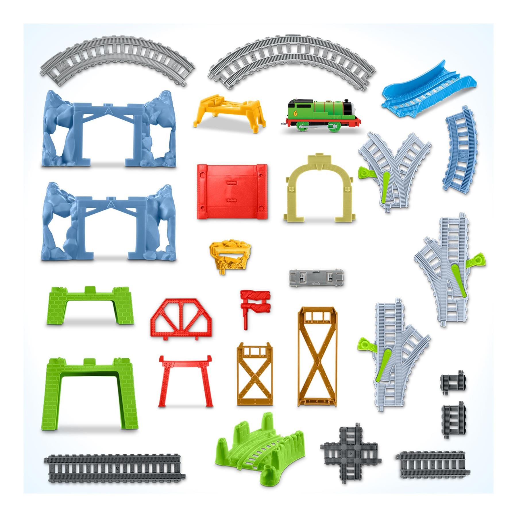 Thomas & Friends Track Master Percy 6-in-1 Builder Train Set by TrackMaster - The Magic Toy Shop