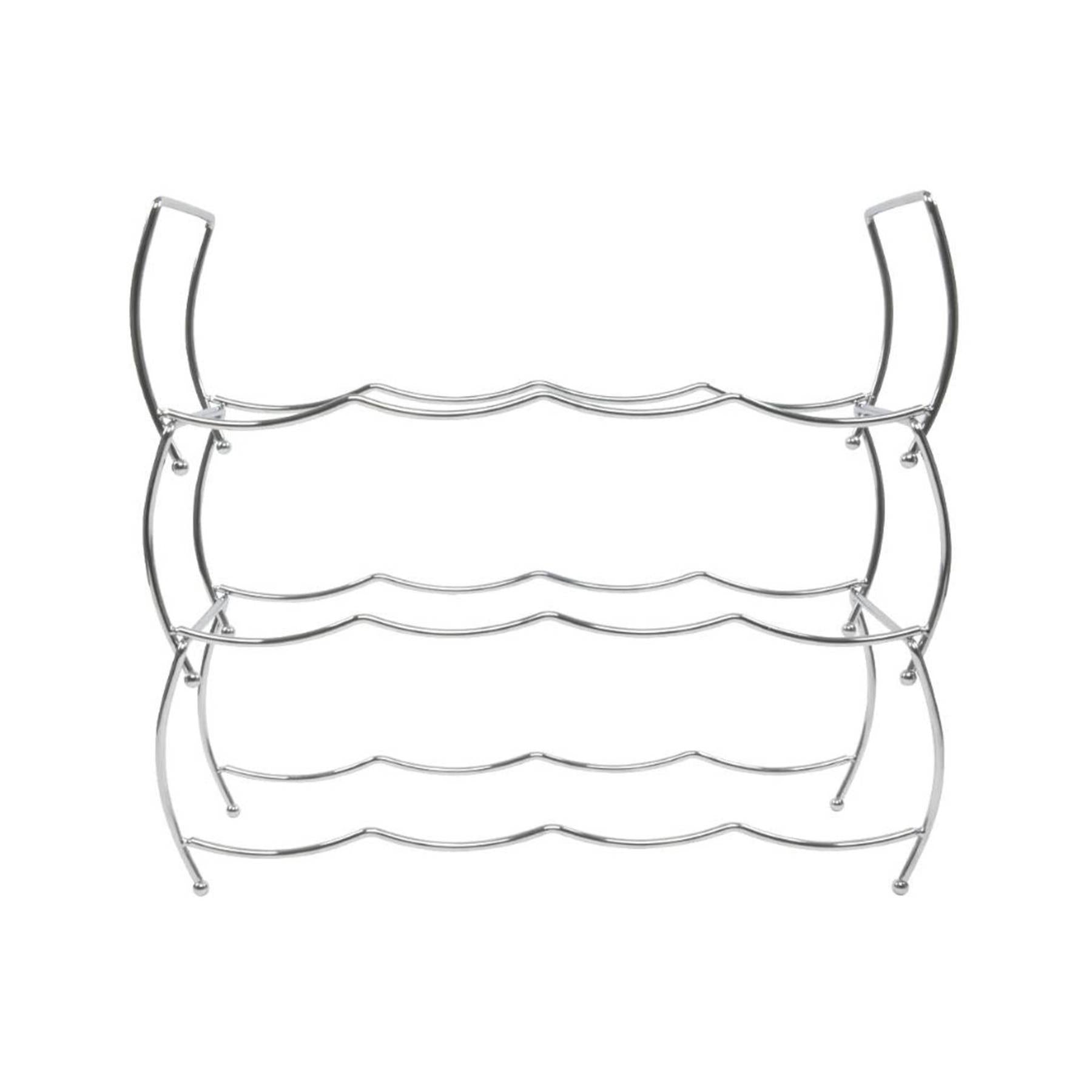 Stackable Chrome Wine Storage Display Rack by MTS - The Magic Toy Shop