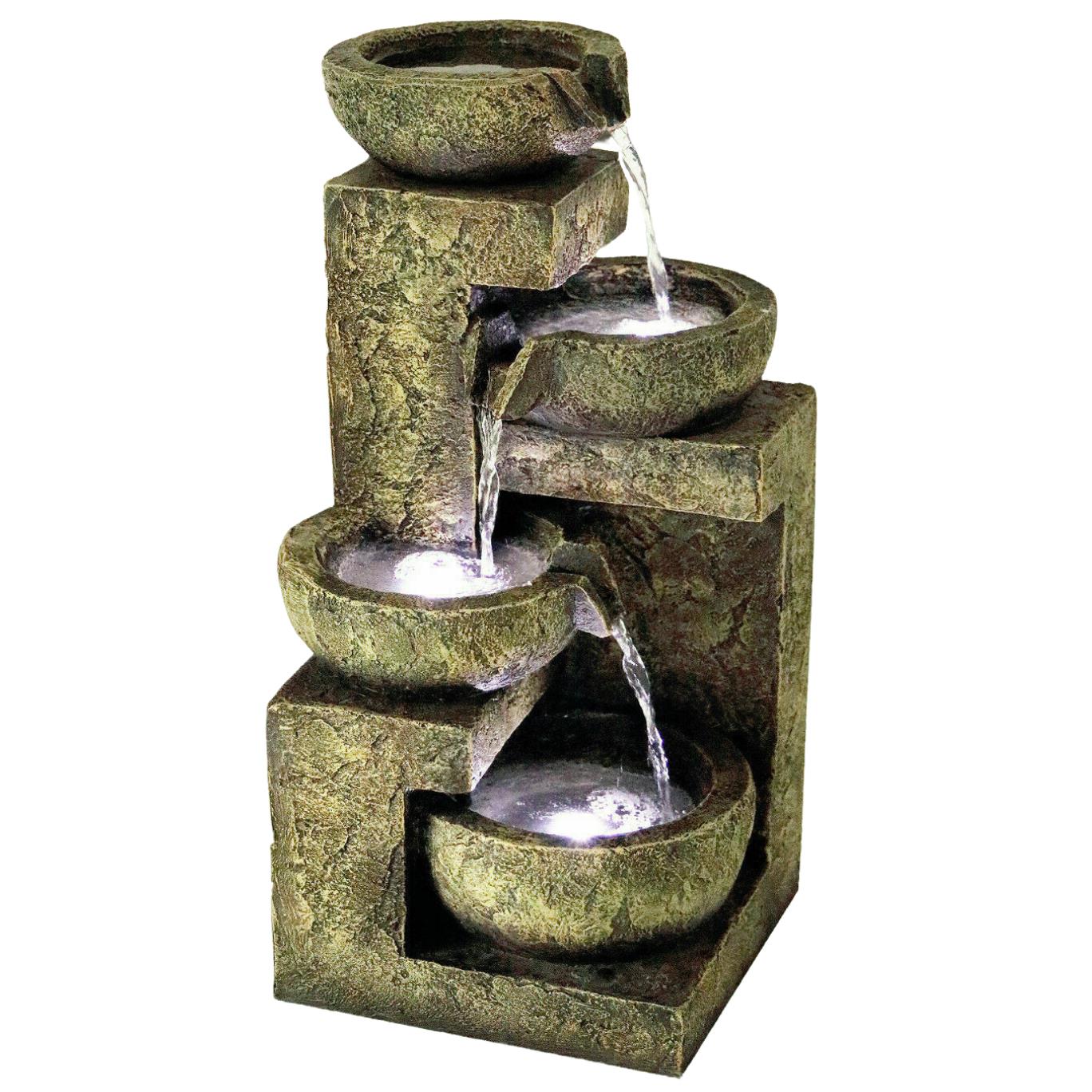 4 Tier Water Feature Outdoor With LED by GEEZY - The Magic Toy Shop