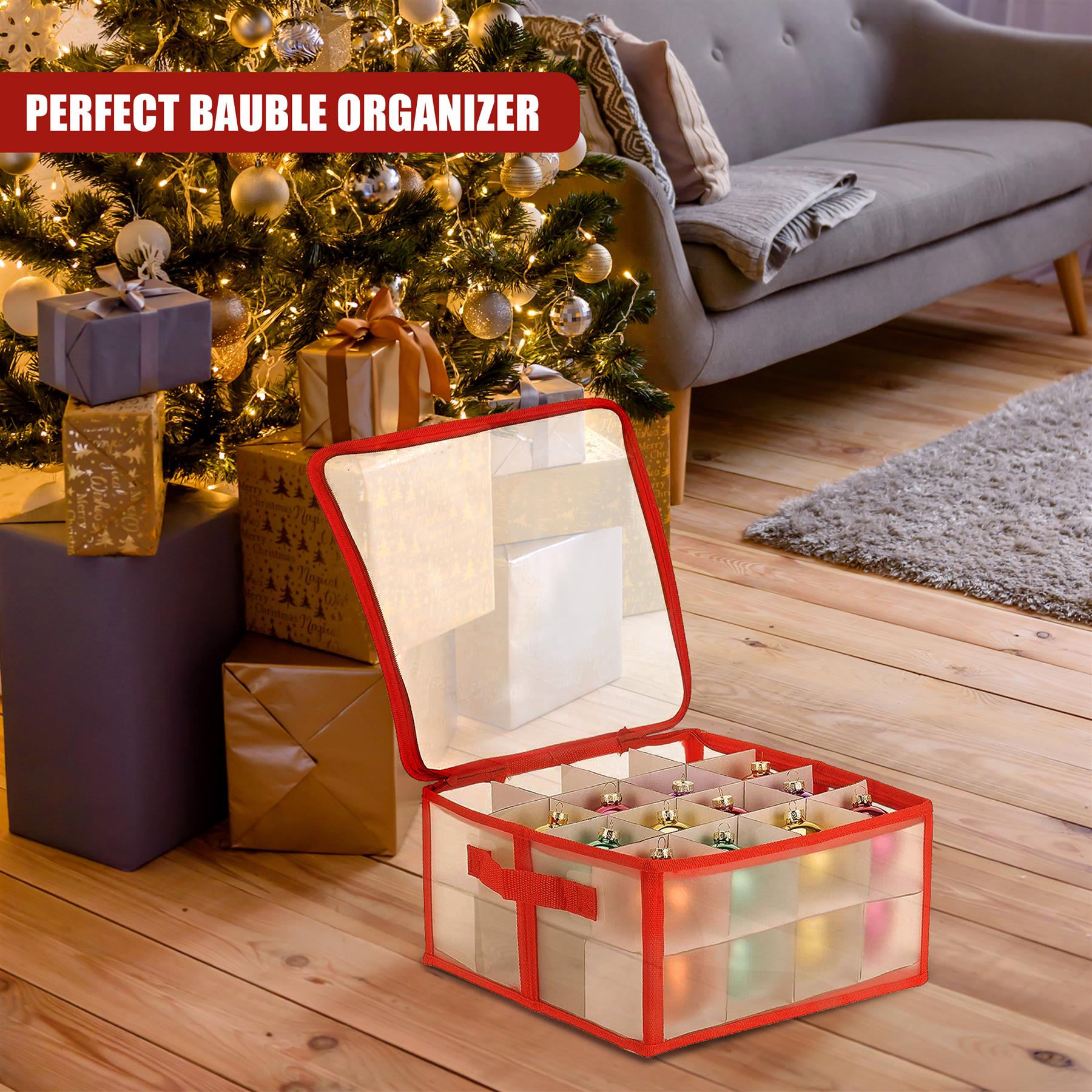 32 Christmas Baubles Storage Box by The Magic Toy Shop - The Magic Toy Shop
