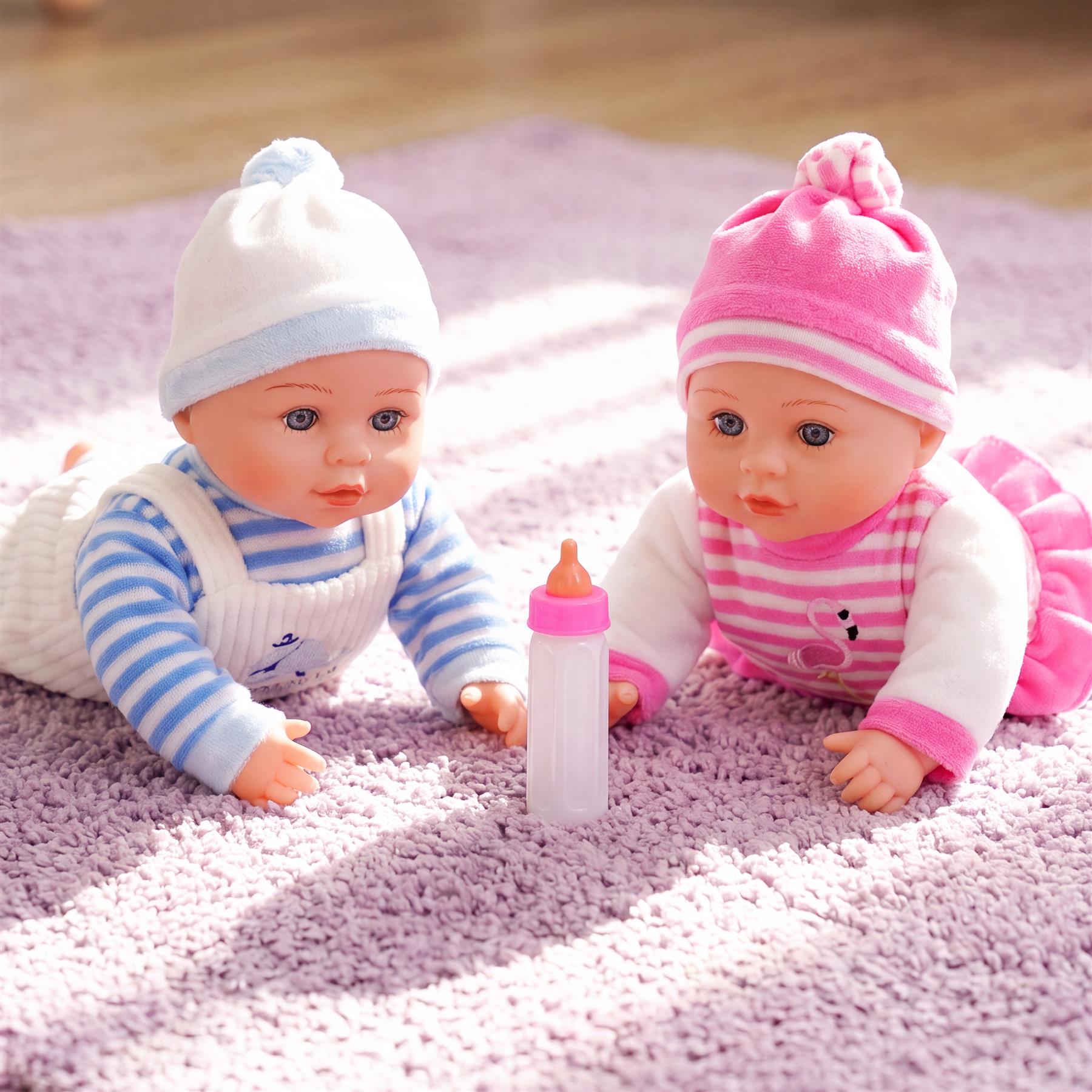 BiBi Twin Baby Dolls & Accessories (33 cm / 13")