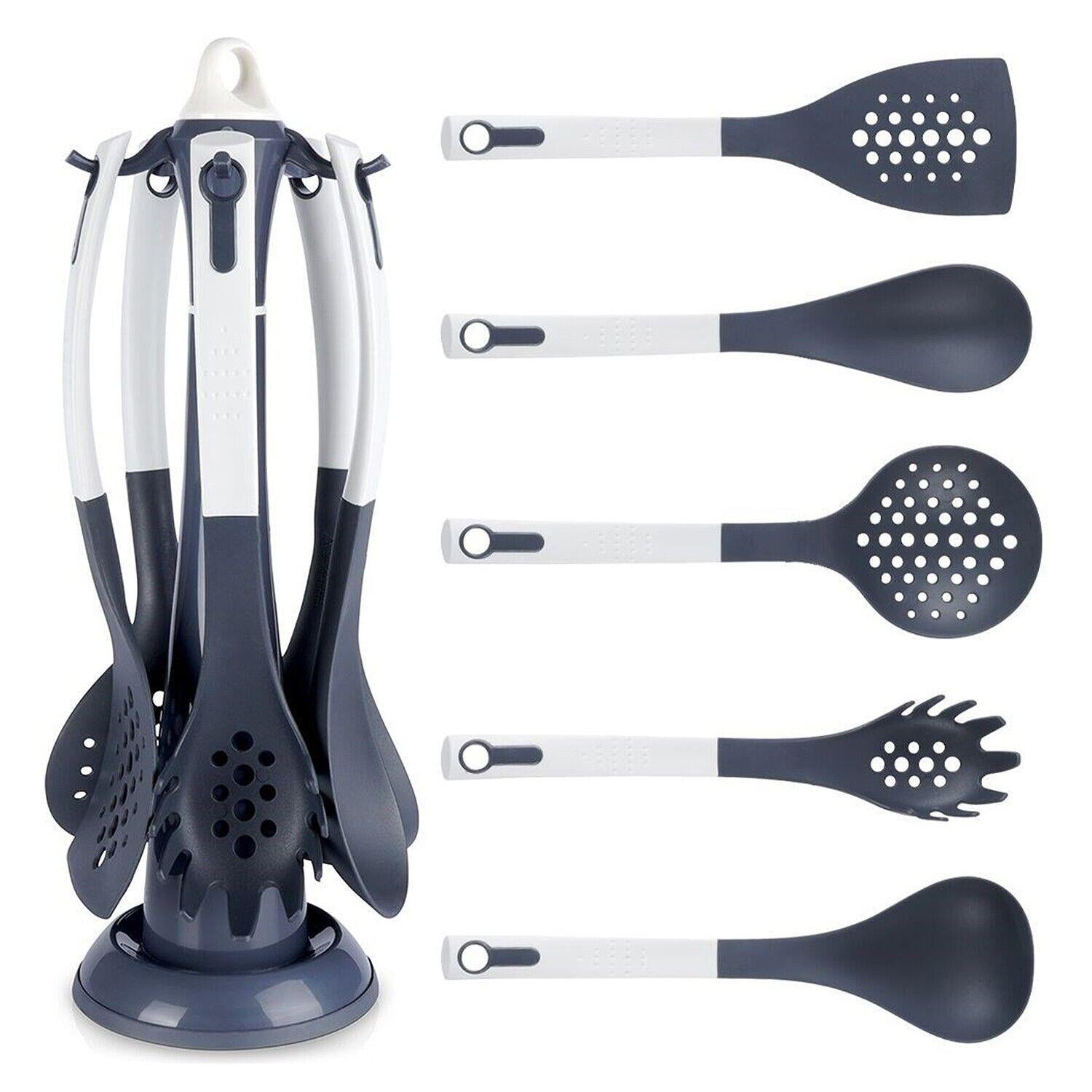 6 Pcs Cooking Utensils Set With Rotating Stand by GEEZY - The Magic Toy Shop