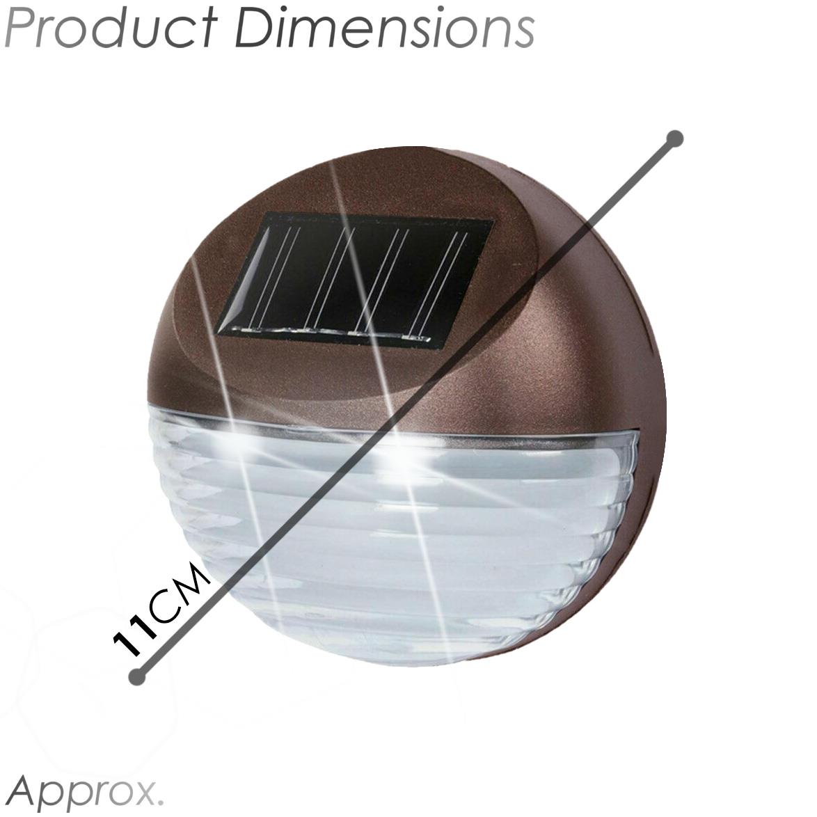 10 x Solar LED Fence Lights Bronze by GEEZY - The Magic Toy Shop