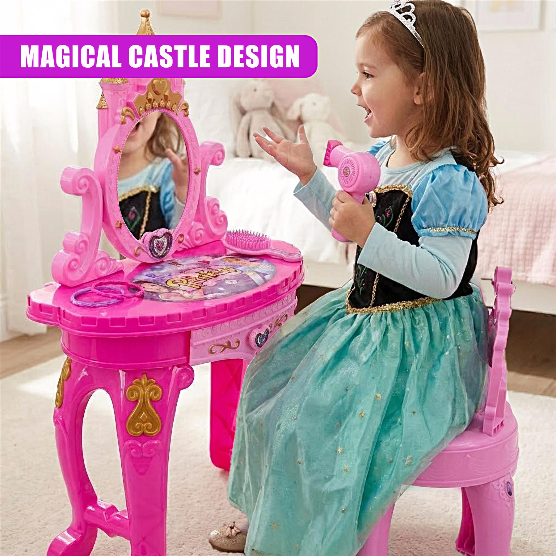 Princess Vanity Dressing Table, Stool & Toy Accessories