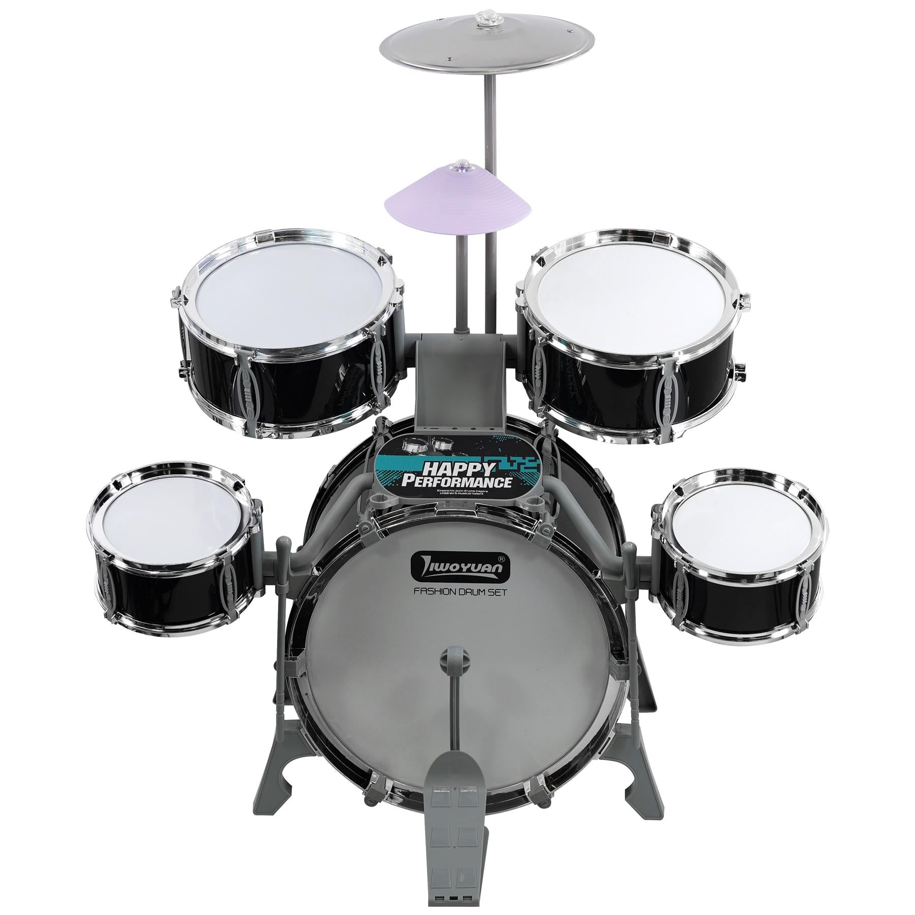 Black Multi functional Kids Jazz Drum Set by The Magic Toy Shop - The Magic Toy Shop