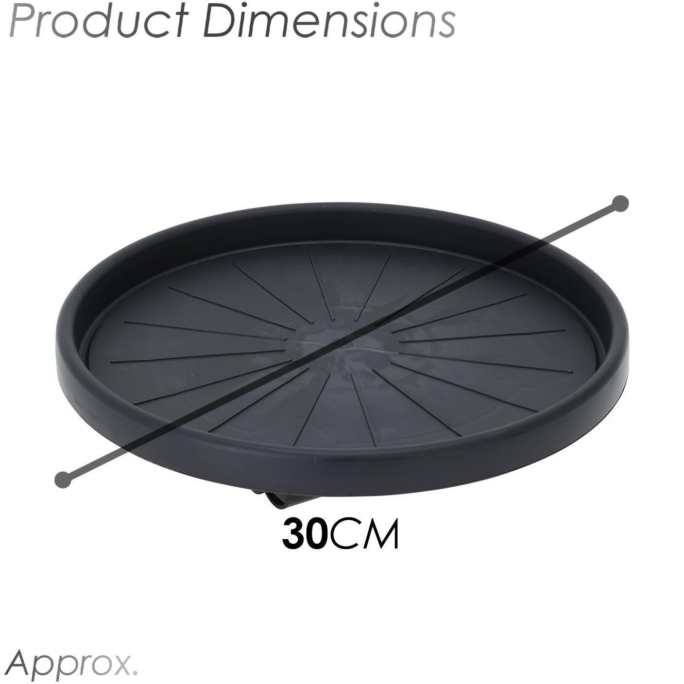 Round Plant Caddy with Wheels