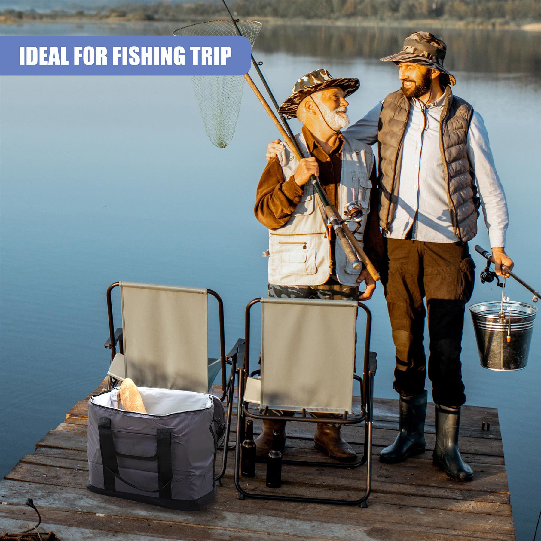 Extra Large 60 Can 30L Insulated Cool Bag Cooler Picnic Drinks Carrier Tote by Geezy - The Magic Toy Shop