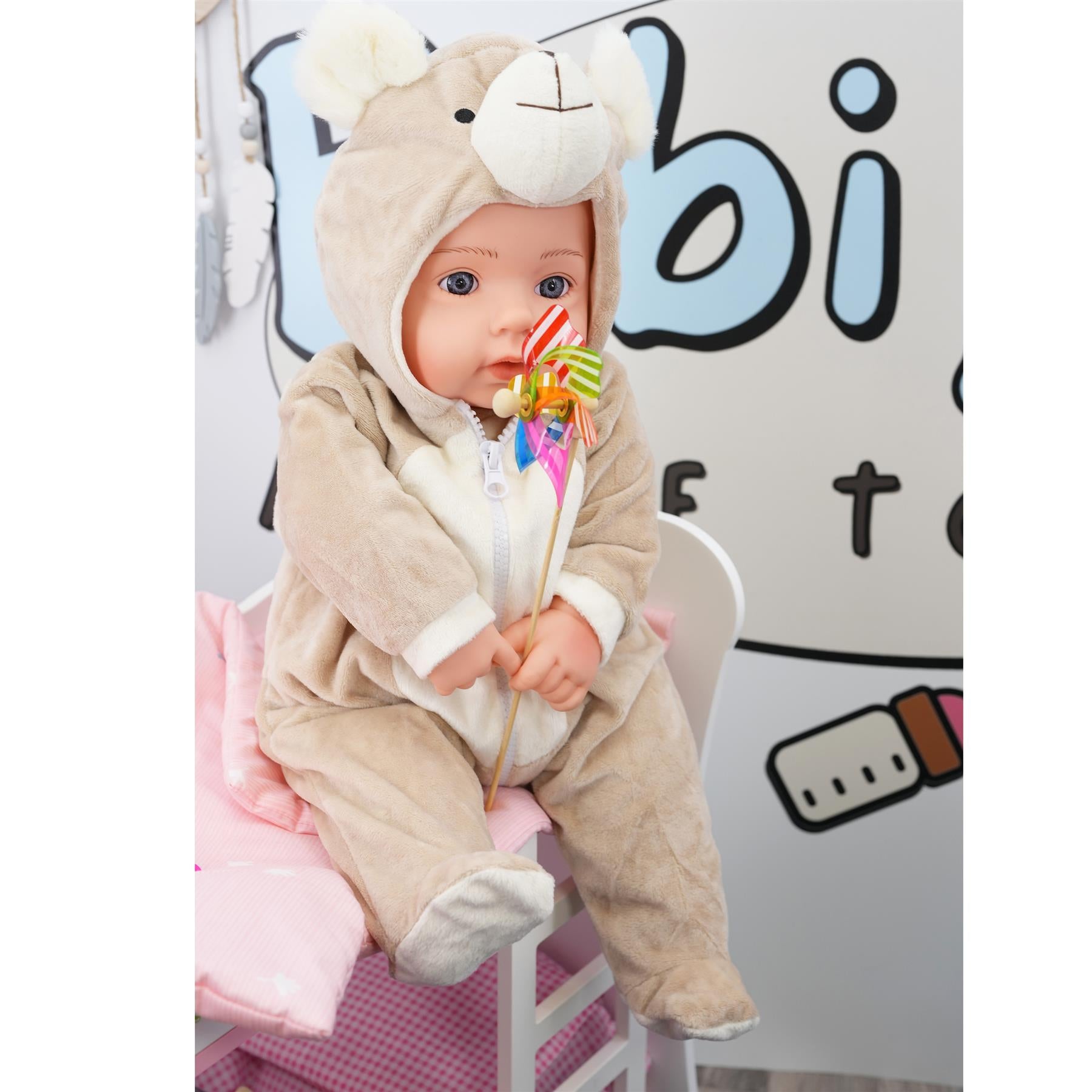 BiBi Outfits - Set of Two Clothes (Bear & Pink Bunny) (50 cm / 20") by BiBi Doll - The Magic Toy Shop