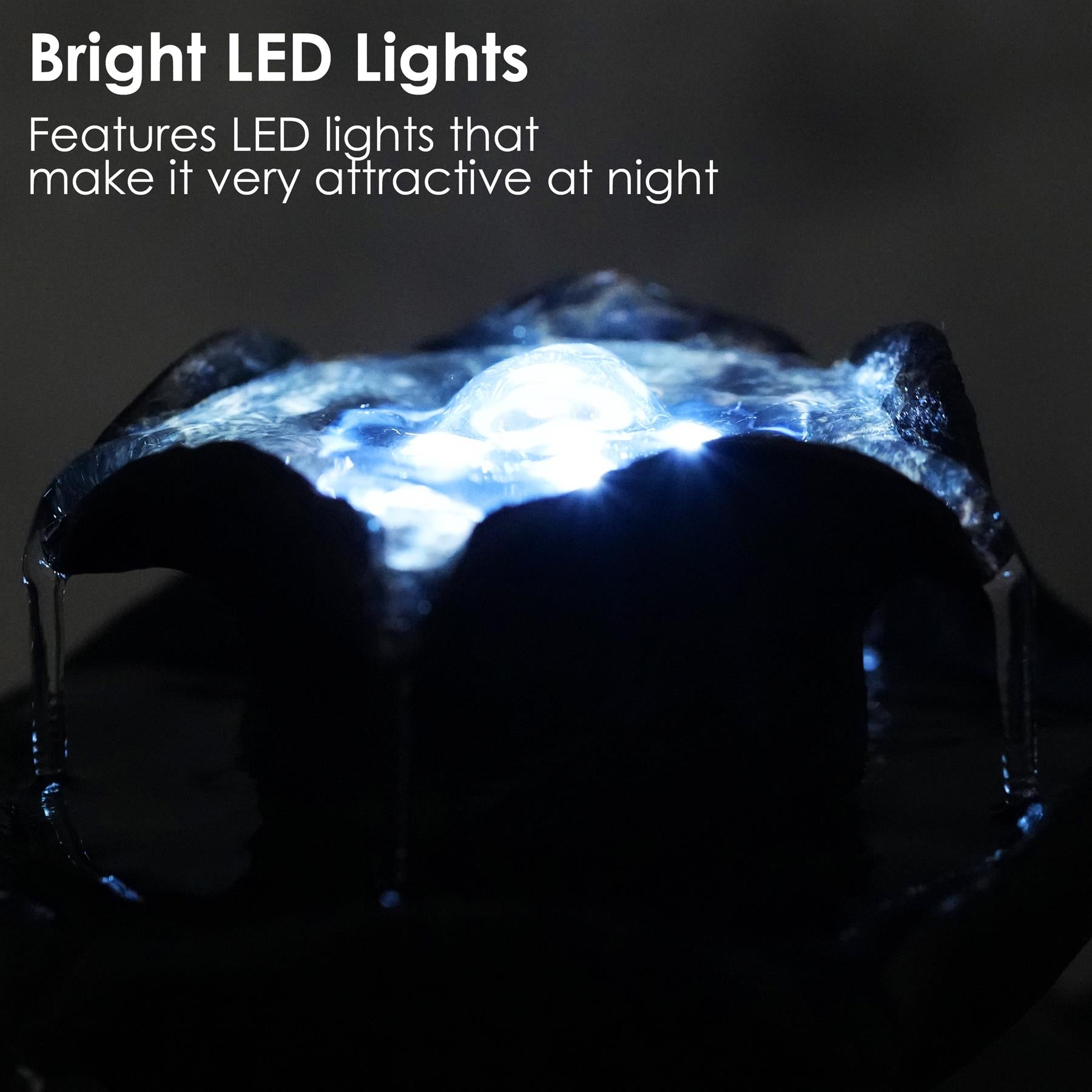 Waterfall Water Feature Indoor With LED by GEEZY - The Magic Toy Shop