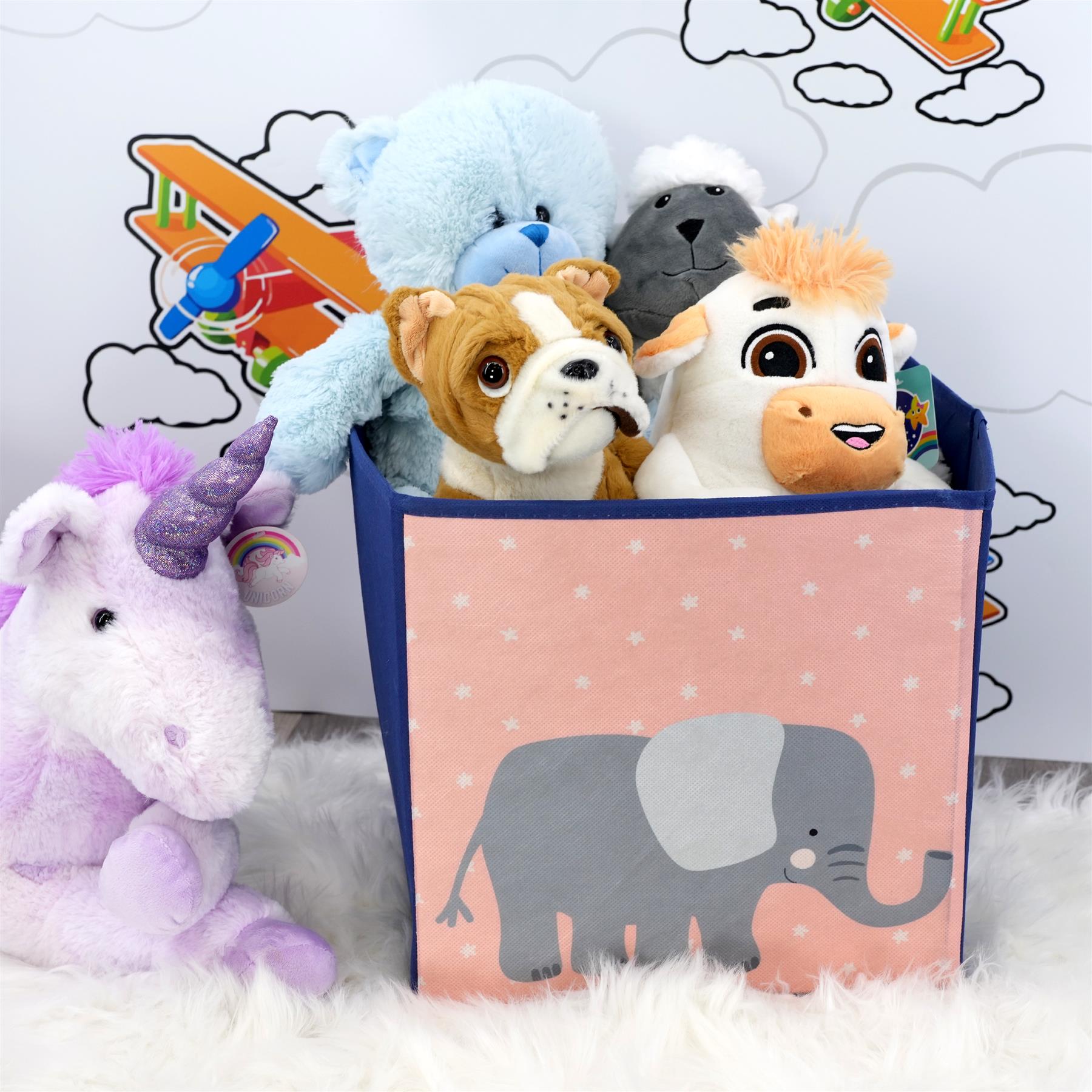 Elephant Design Foldable Storage Box by The Magic Toy Shop - The Magic Toy Shop