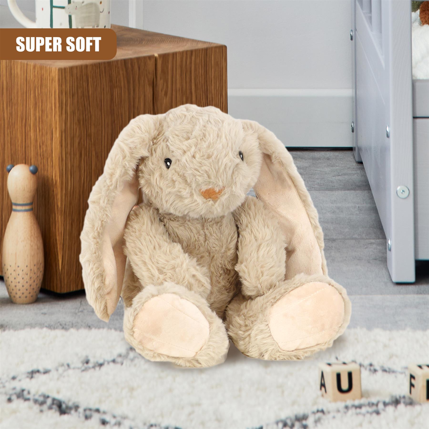 Plush Beige Bunny Rabbit by The Magic Toy Shop - The Magic Toy Shop