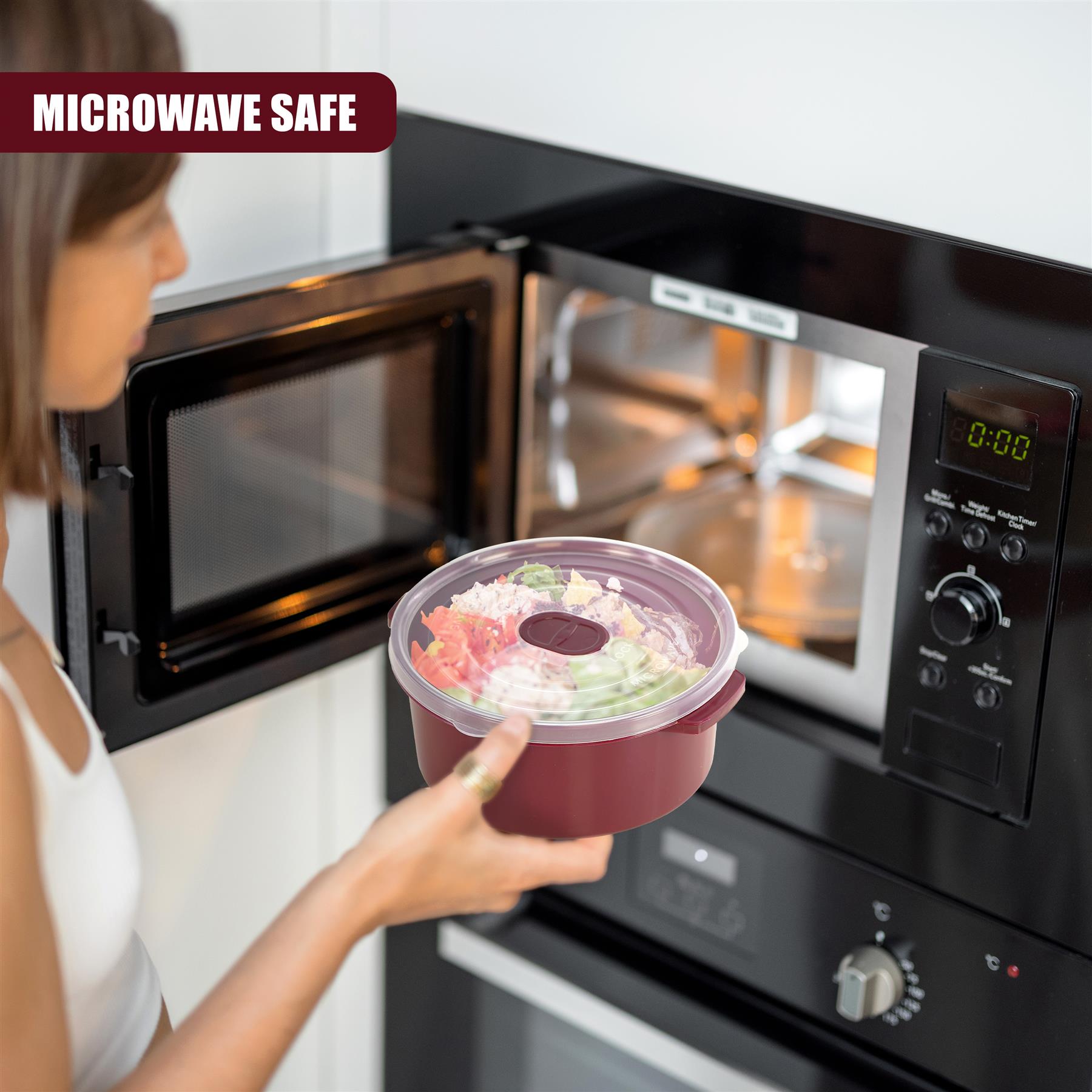 Microwave Bowls with Vented Lids - Set of 3 by GEEZY - The Magic Toy Shop