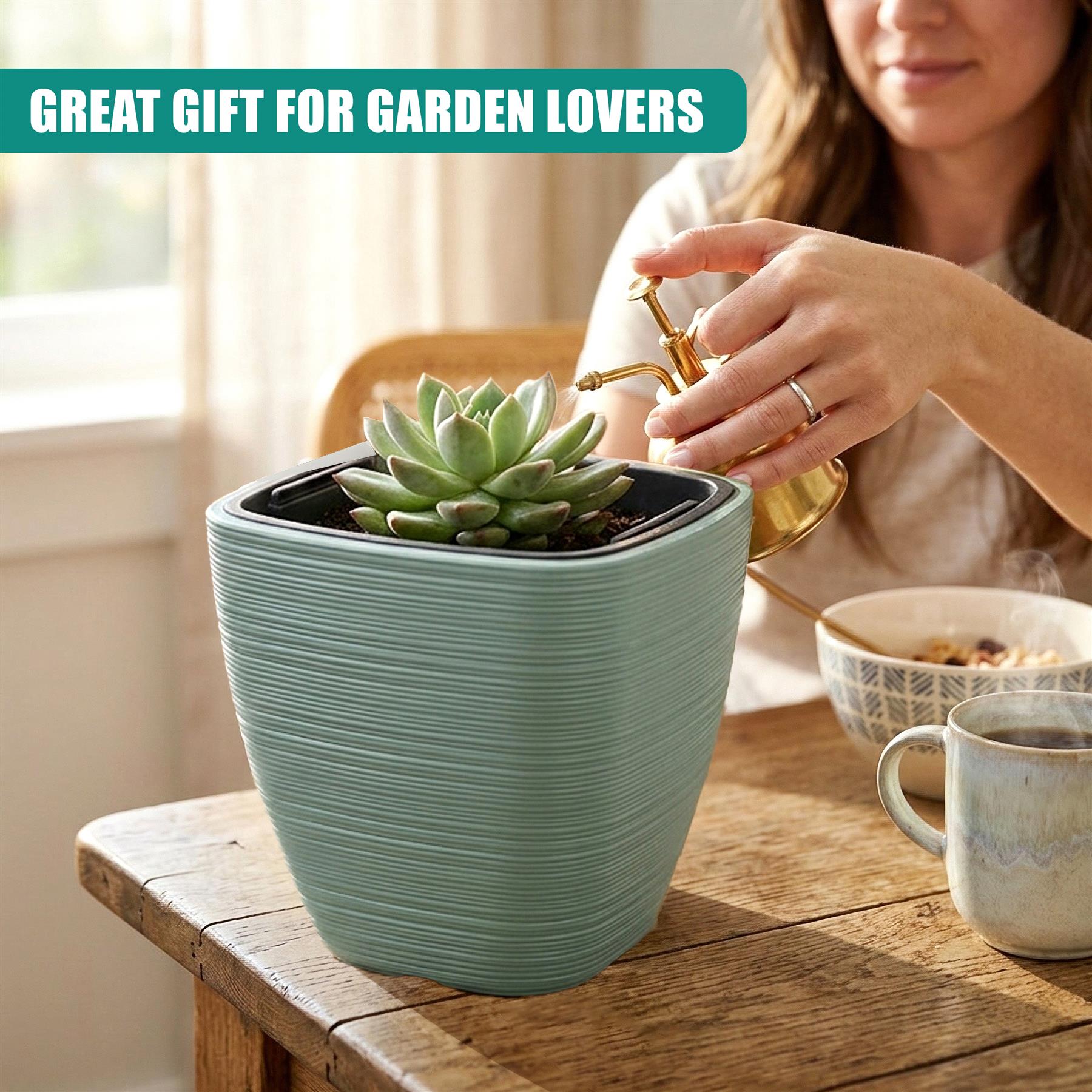 Square Flower Pot, 28.9 cm