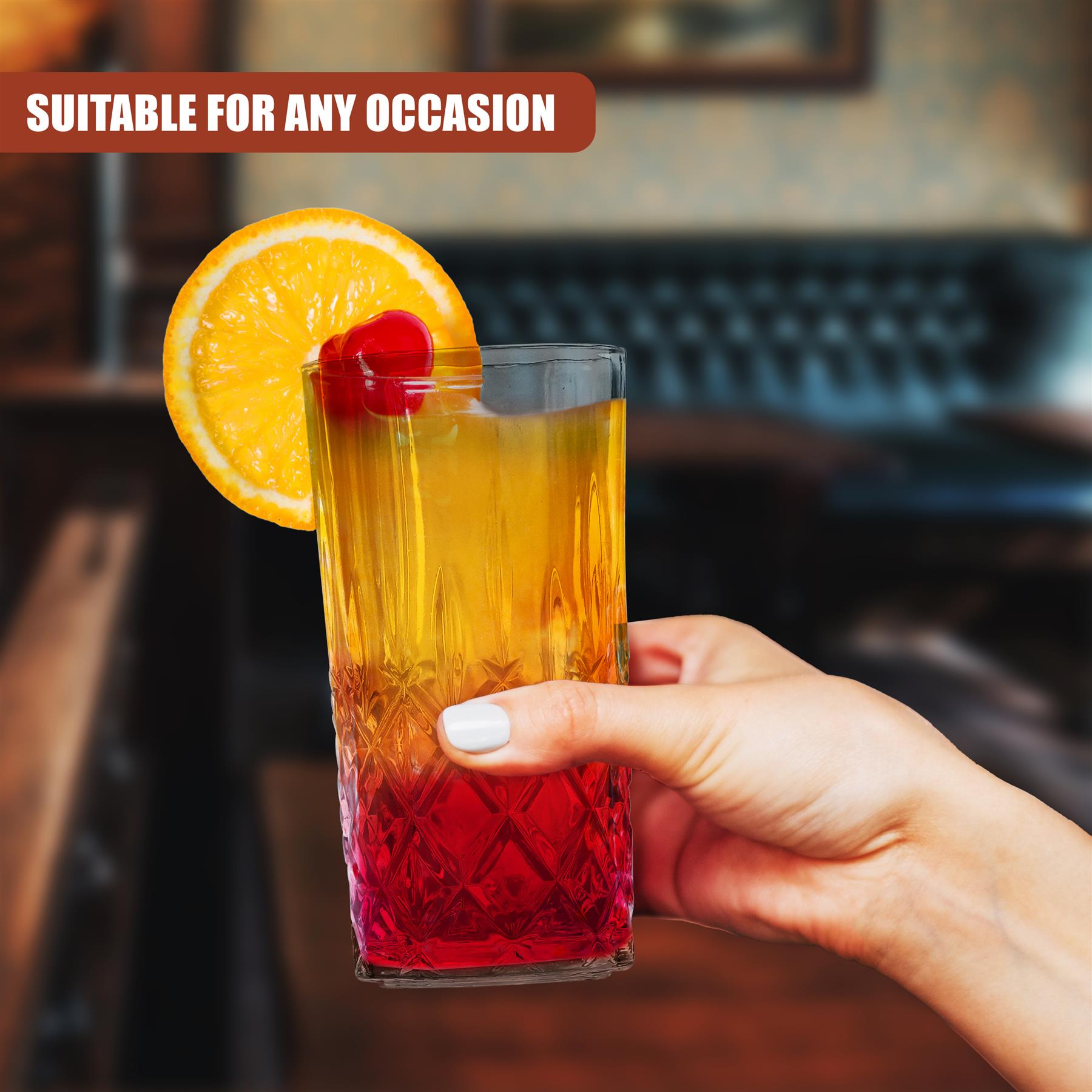 Set of 4 300mL Whisky Drinking Glasses by GEEZY - The Magic Toy Shop