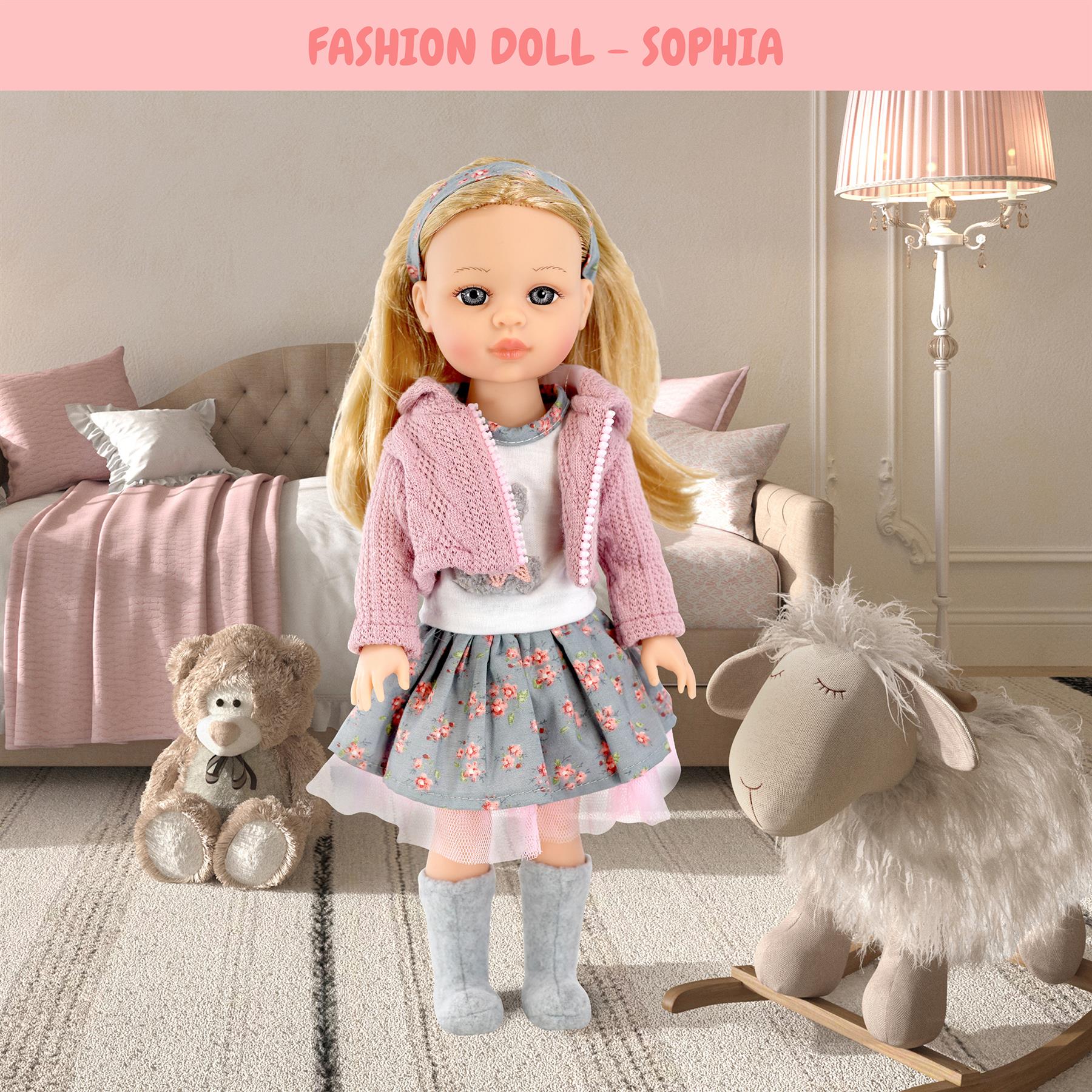 BiBi Fashion Doll " Sophia" (38 cm / 15") by BiBi Doll - The Magic Toy Shop